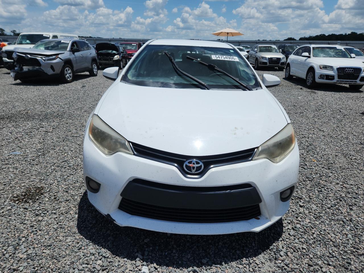 2014 Toyota Corolla Le Plus White vin: 2T1BURHE5EC062640