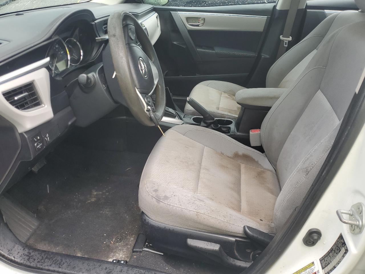 2014 Toyota Corolla Le Plus White vin: 2T1BURHE5EC062640