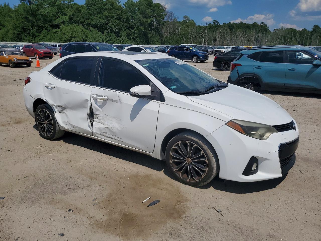 2014 Toyota Corolla S Plus White vin: 2T1BURHE5EC066266