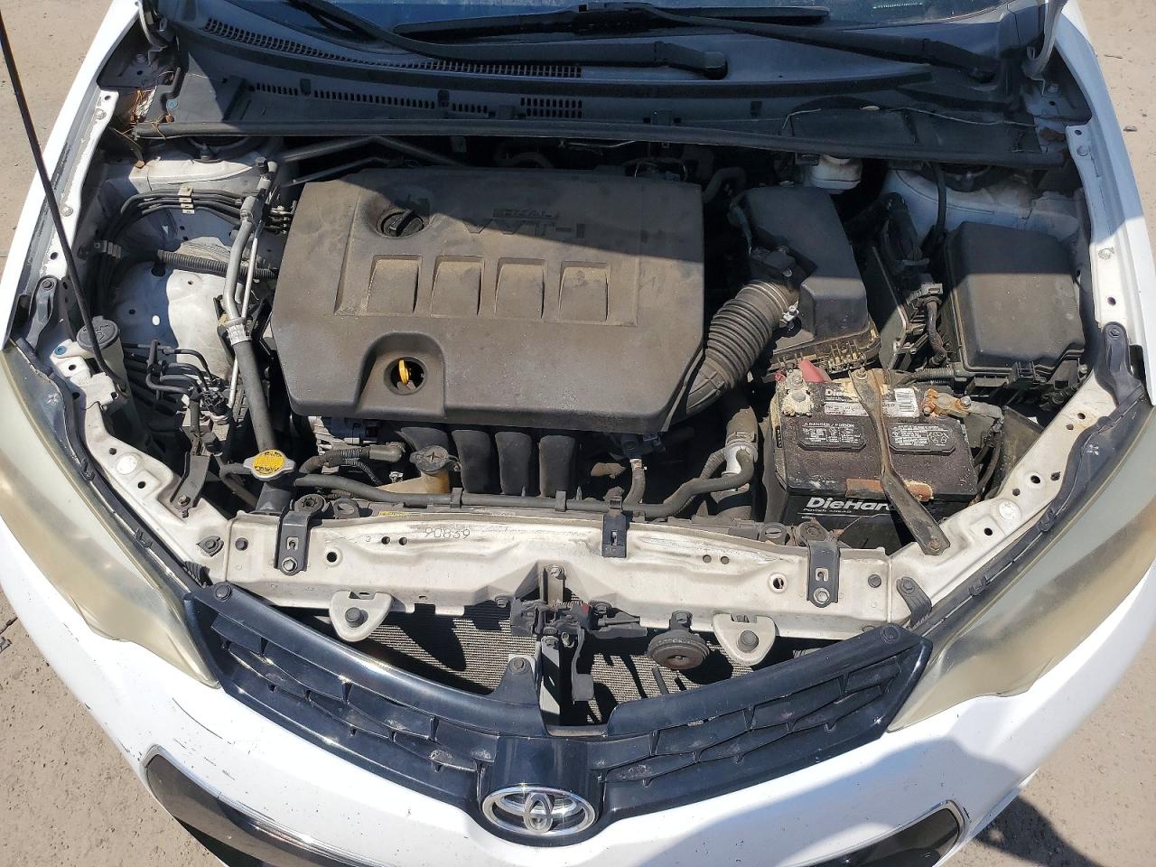 2014 Toyota Corolla S Plus White vin: 2T1BURHE5EC066266