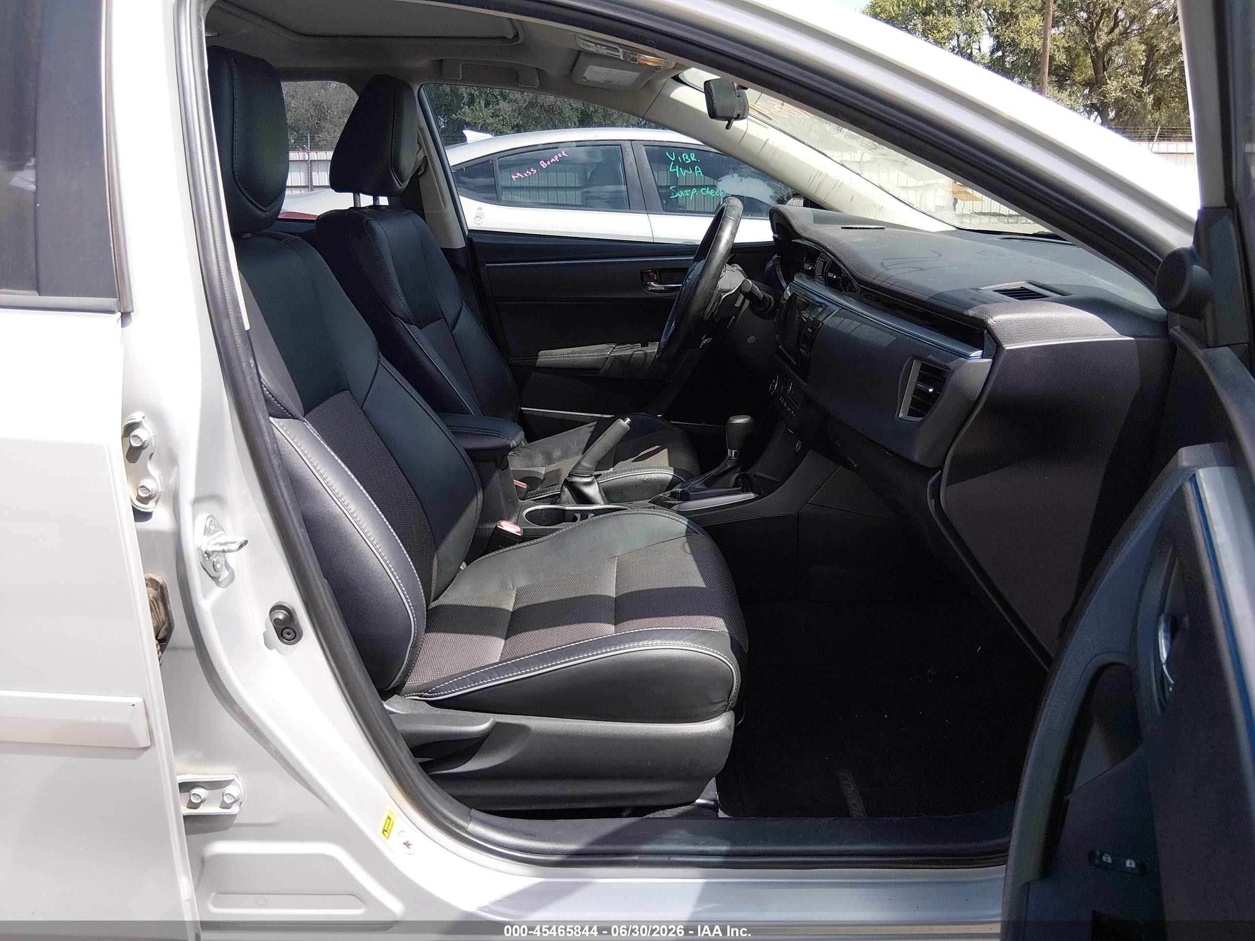 2014 Toyota Corolla S Plus Silver vin: 2T1BURHE5EC092298
