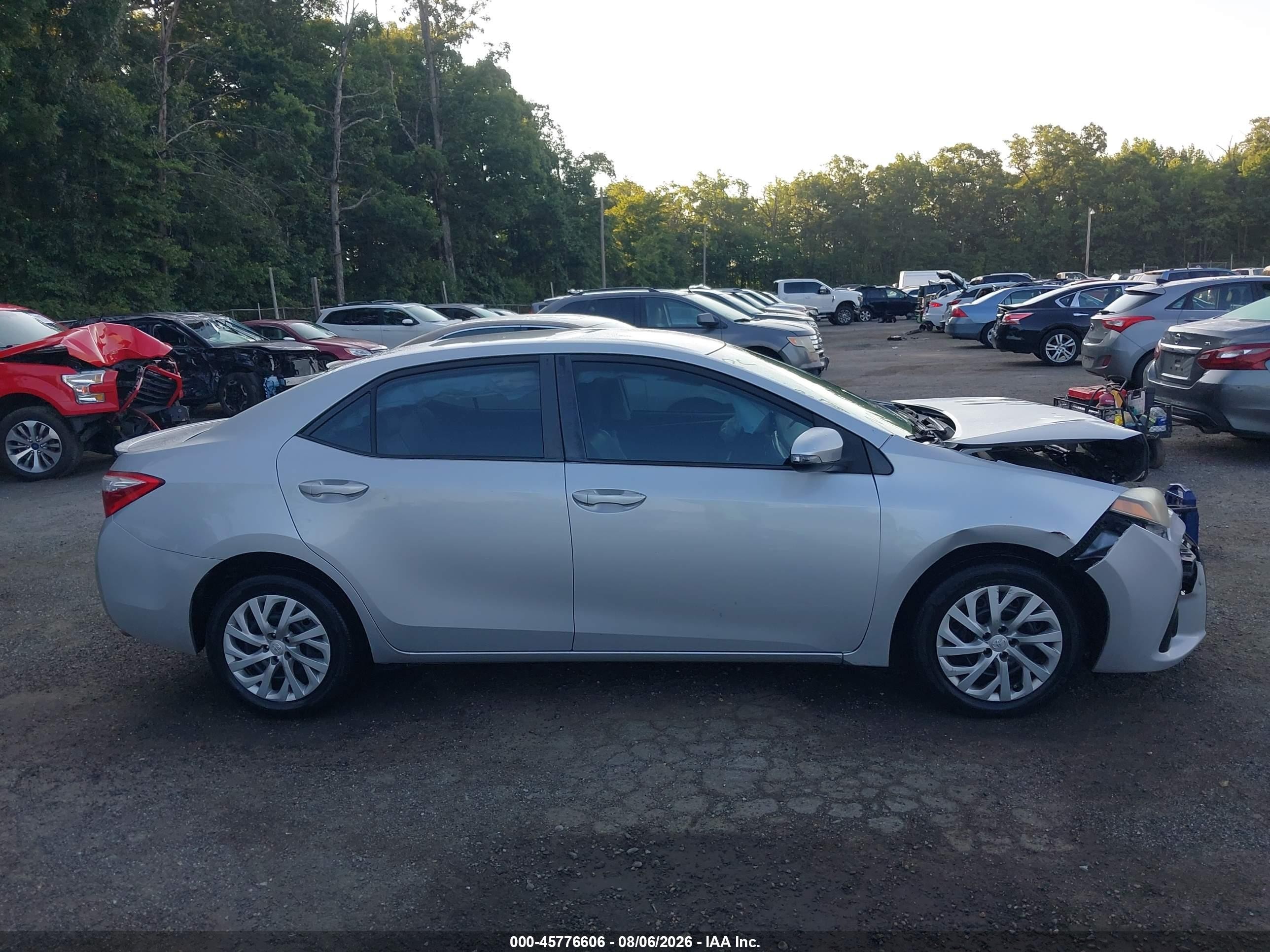 2014 Toyota Corolla S Silver vin: 2T1BURHE5EC093838