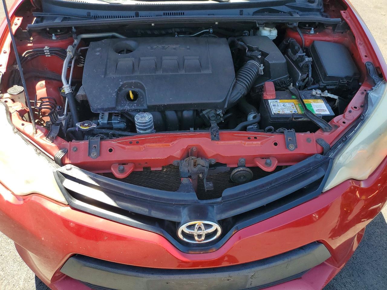 2014 Toyota Corolla Le Premium Red vin: 2T1BURHE5EC117460
