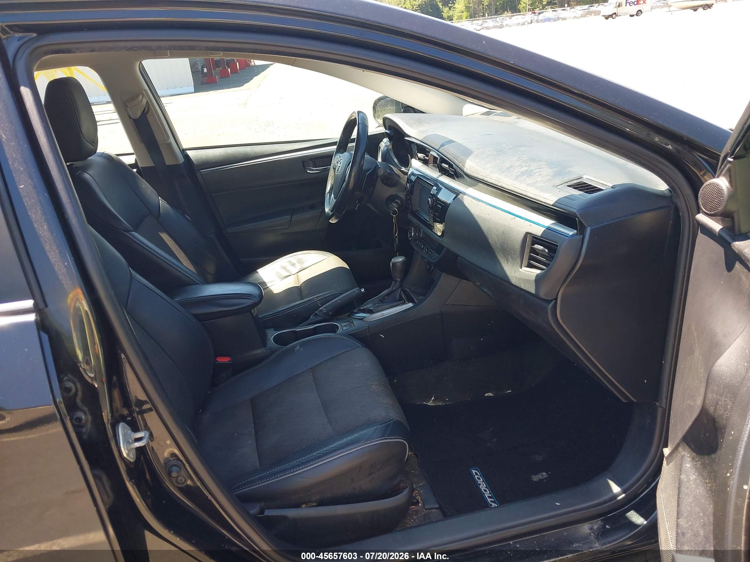 2014 Toyota Corolla S Plus Черный vin: 2T1BURHE5EC120536
