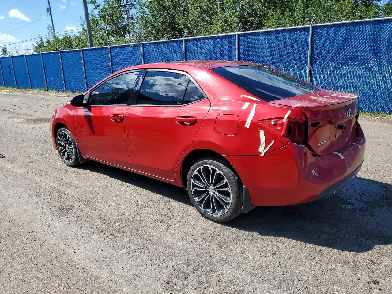 2014 Toyota Corolla L Красный vin: 2T1BURHE5EC122626