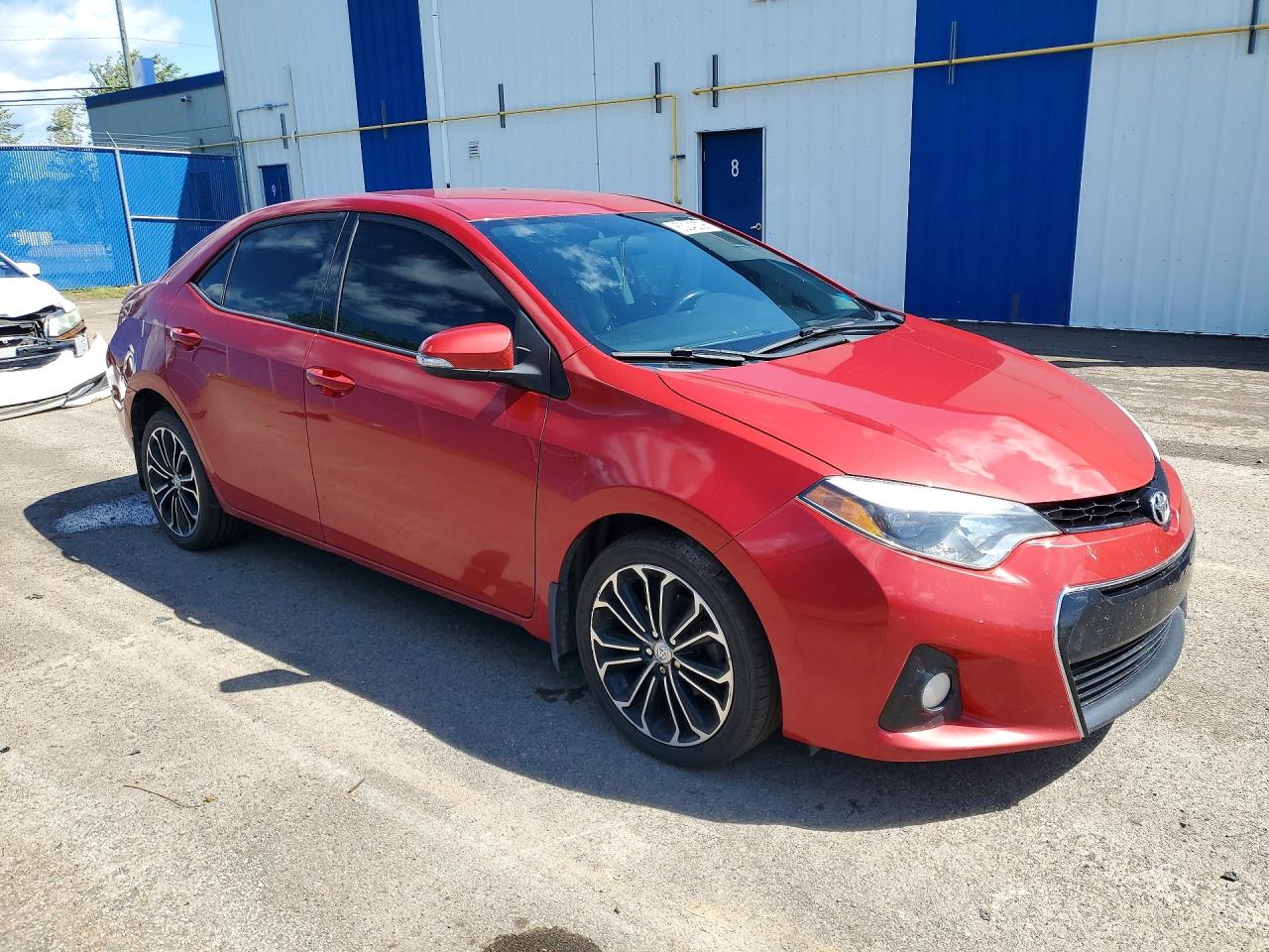 2014 Toyota Corolla L Красный vin: 2T1BURHE5EC122626