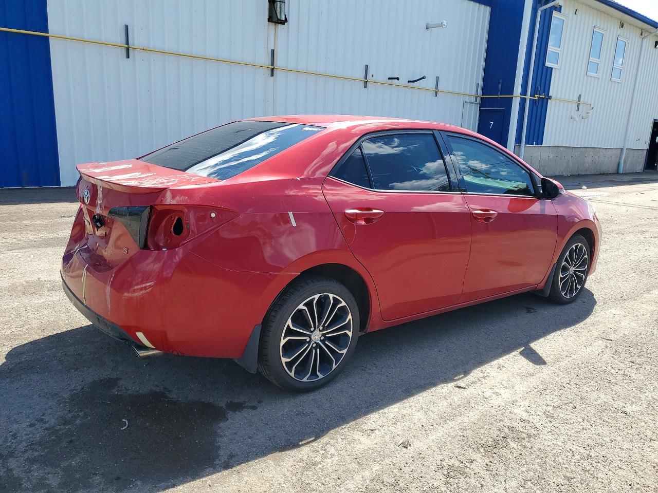 2014 Toyota Corolla L Красный vin: 2T1BURHE5EC122626