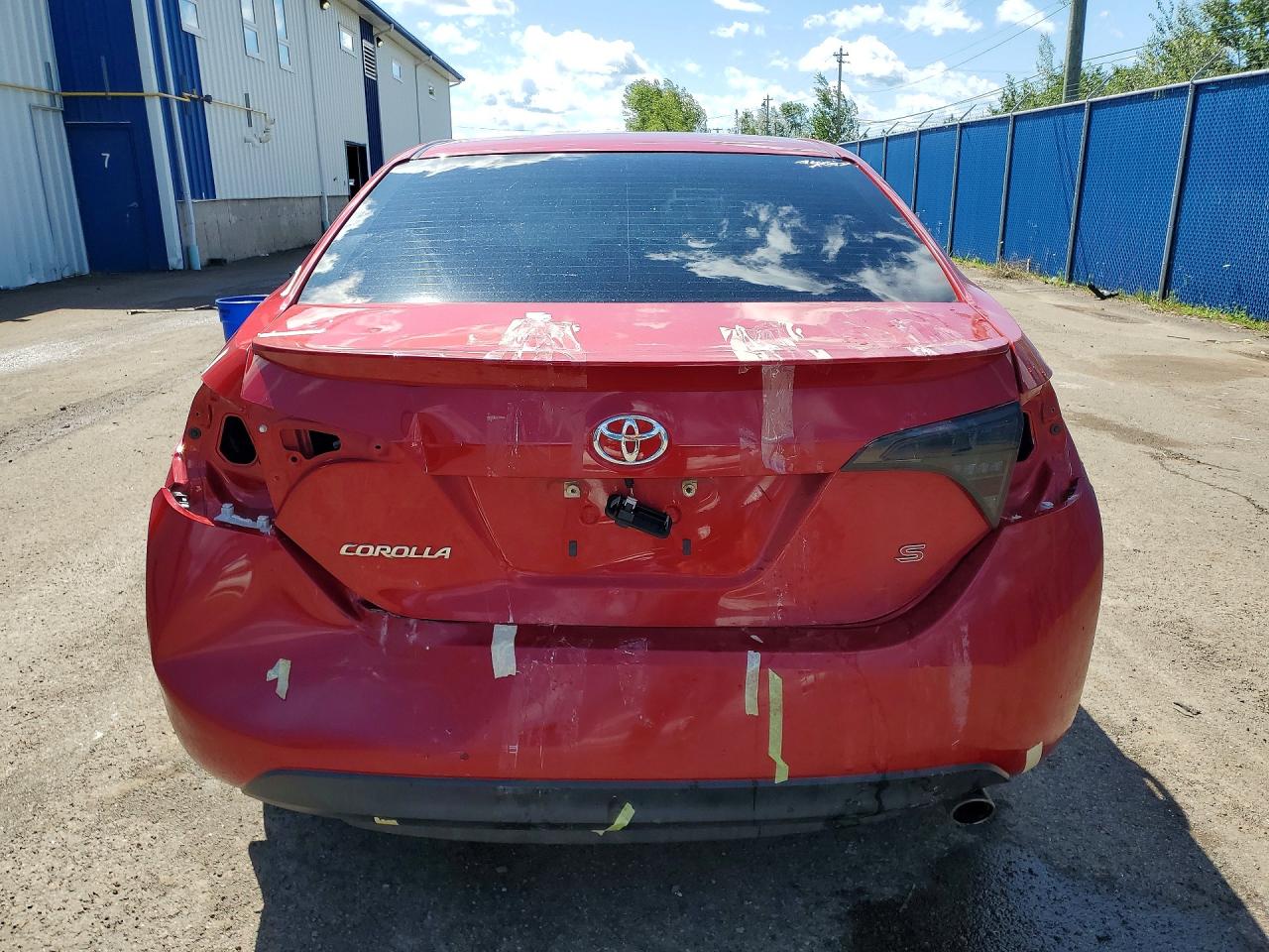 2014 Toyota Corolla L Красный vin: 2T1BURHE5EC122626