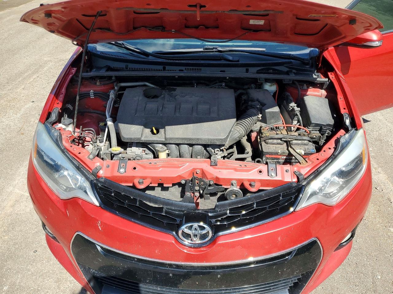 2014 Toyota Corolla L Красный vin: 2T1BURHE5EC122626