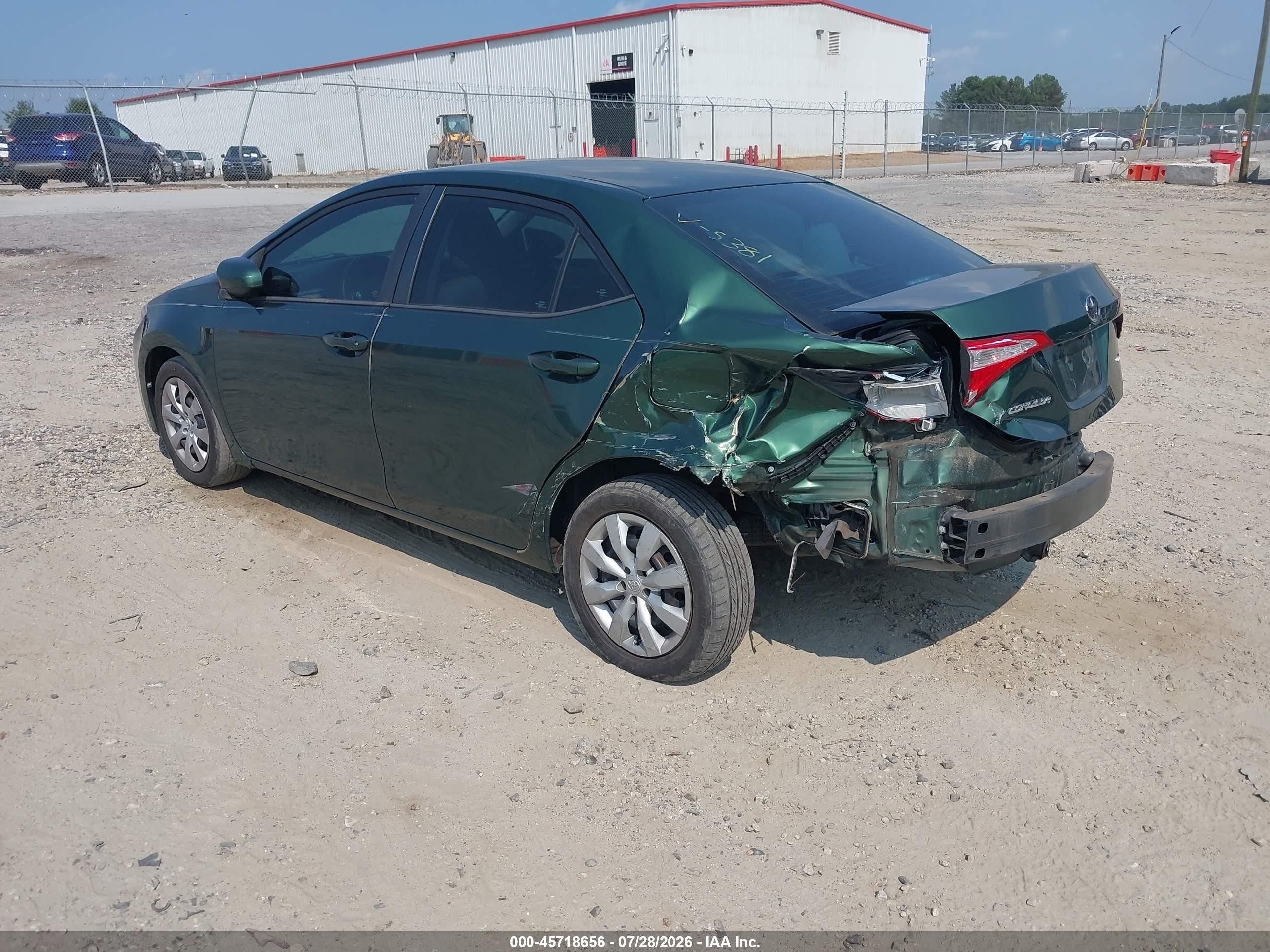2014 Toyota Corolla Le Green vin: 2T1BURHE5EC125381
