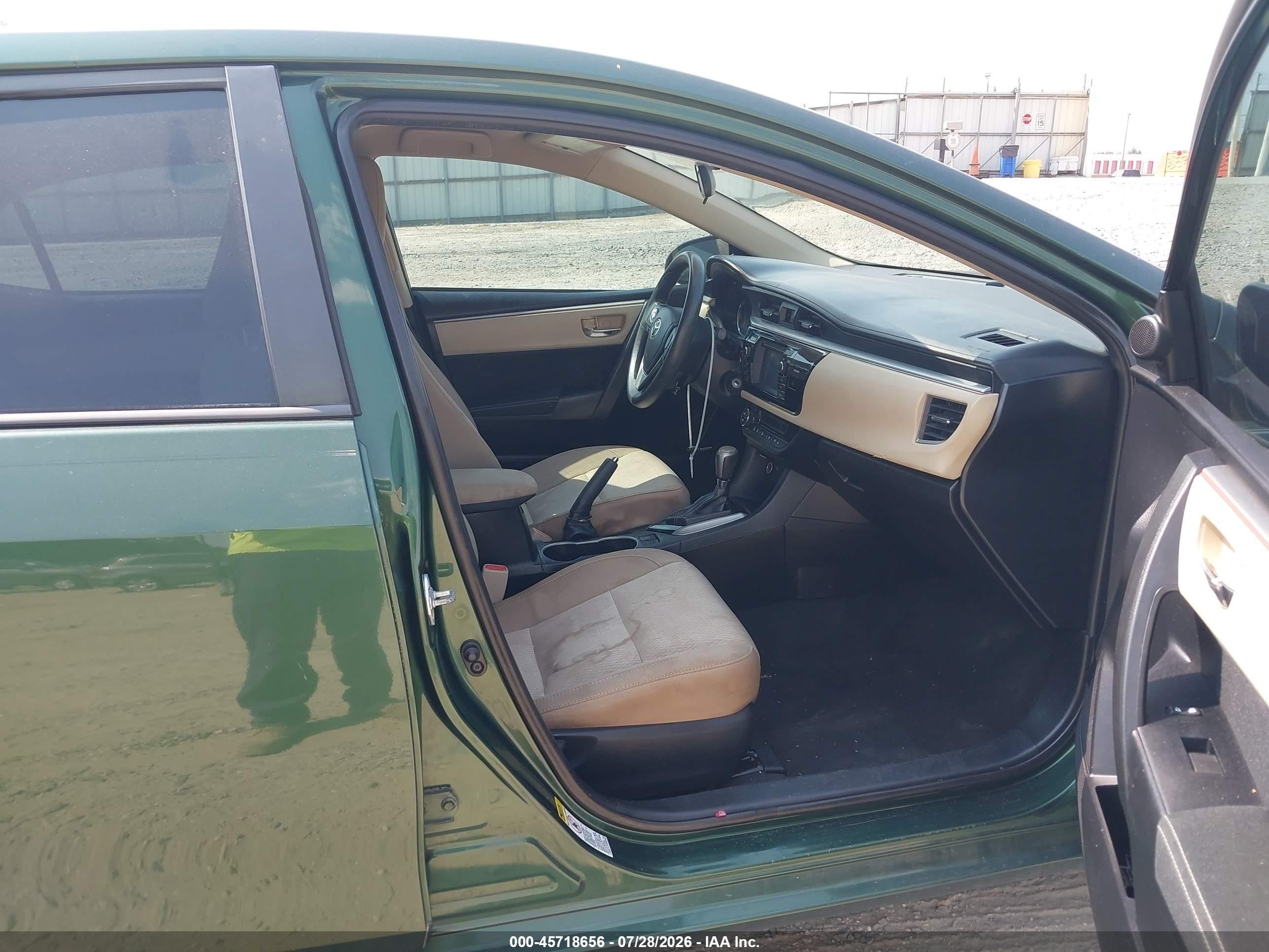 2014 Toyota Corolla Le Green vin: 2T1BURHE5EC125381