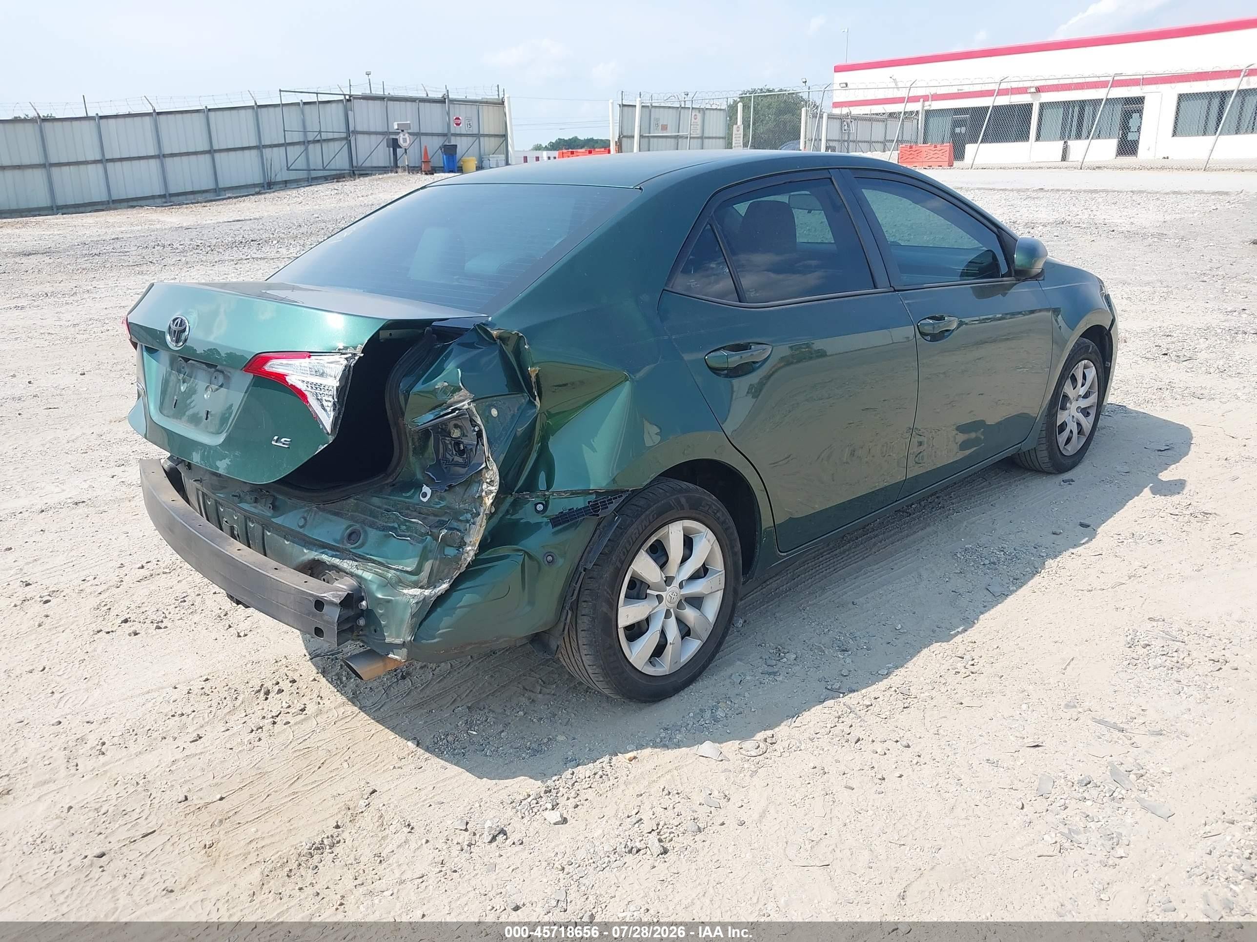 2014 Toyota Corolla Le Green vin: 2T1BURHE5EC125381