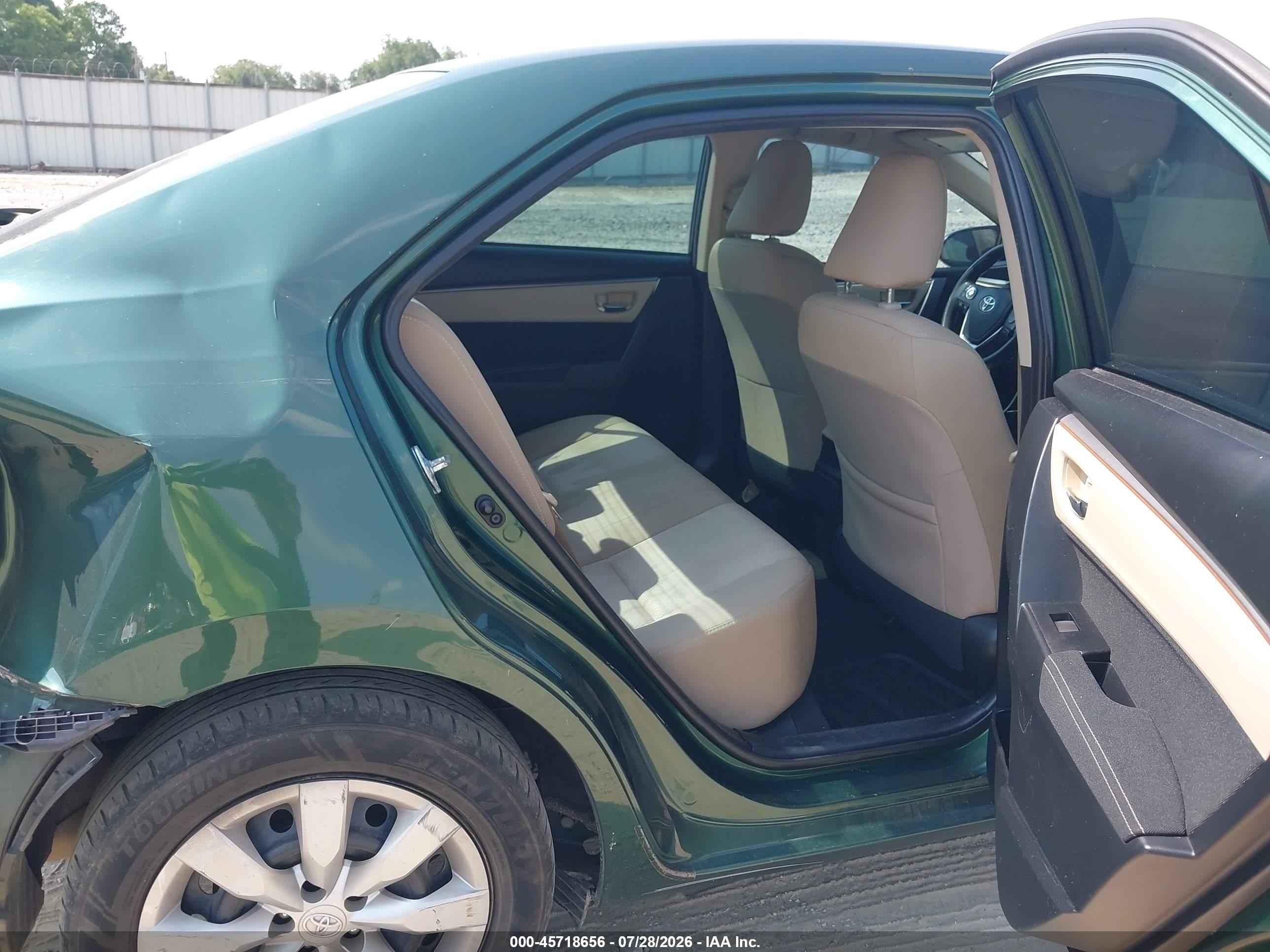2014 Toyota Corolla Le Green vin: 2T1BURHE5EC125381