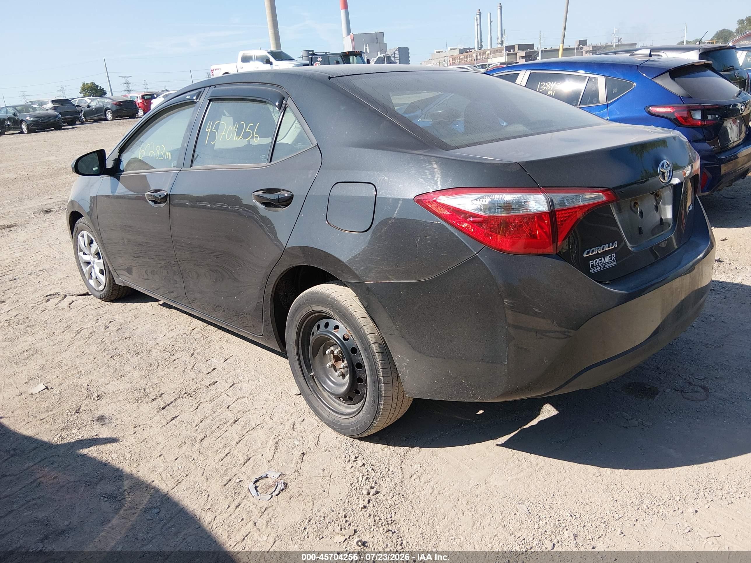 2014 Toyota Corolla Le Black vin: 2T1BURHE5EC140625