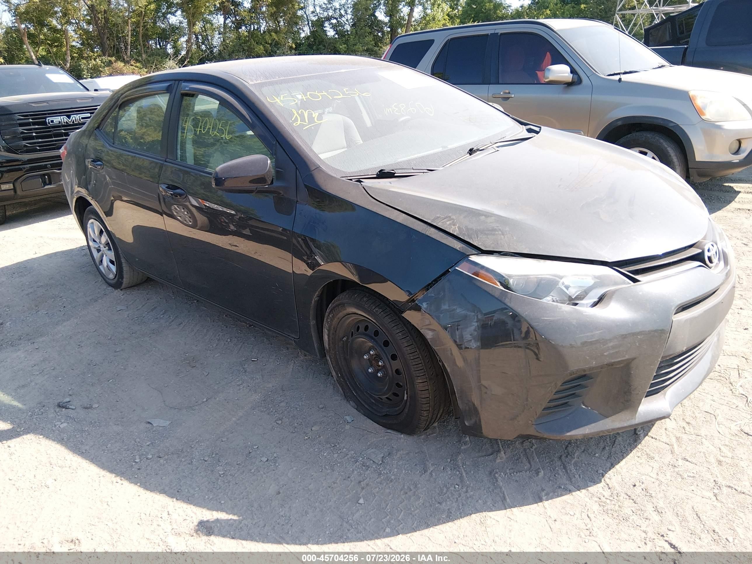2014 Toyota Corolla Le Black vin: 2T1BURHE5EC140625