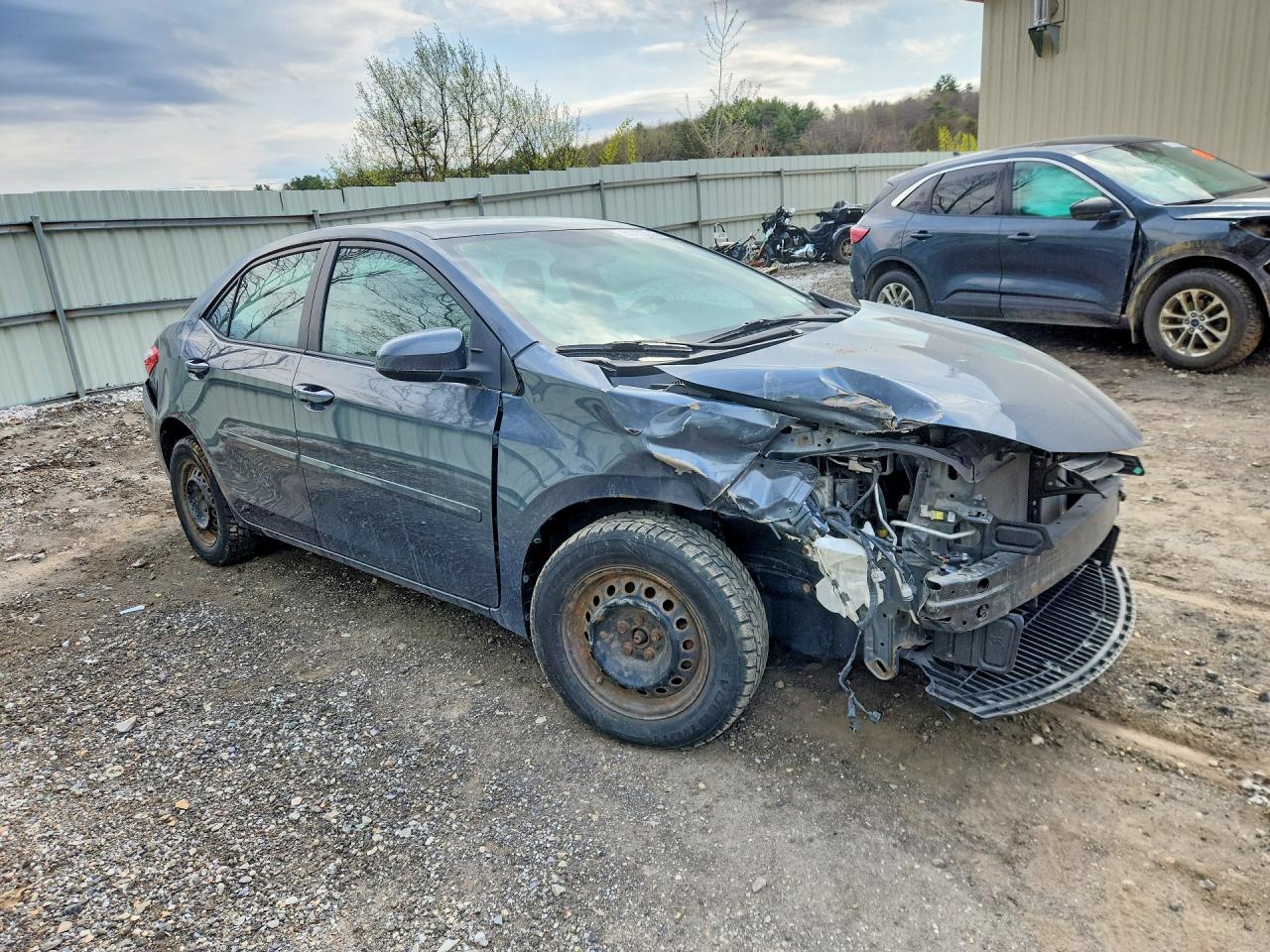 2014 Toyota Corolla L Blue vin: 2T1BURHE5EC145985