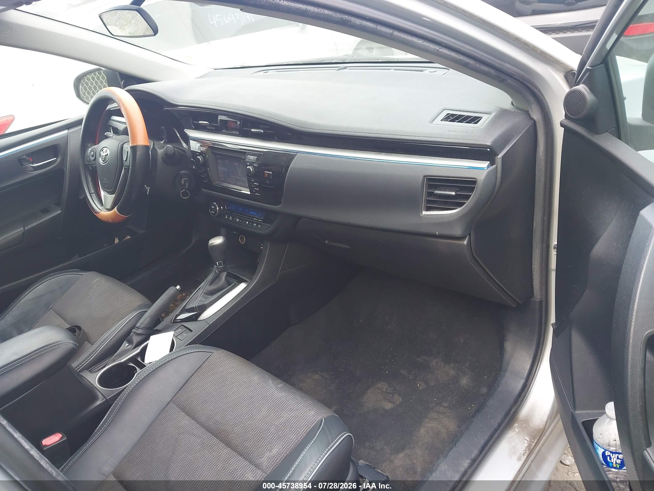 2014 Toyota Corolla S Silver vin: 2T1BURHE5EC152998