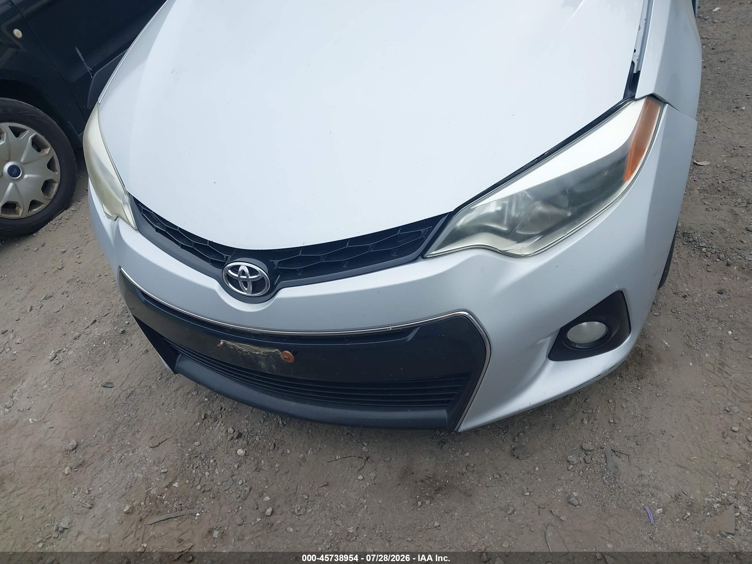 2014 Toyota Corolla S Silver vin: 2T1BURHE5EC152998