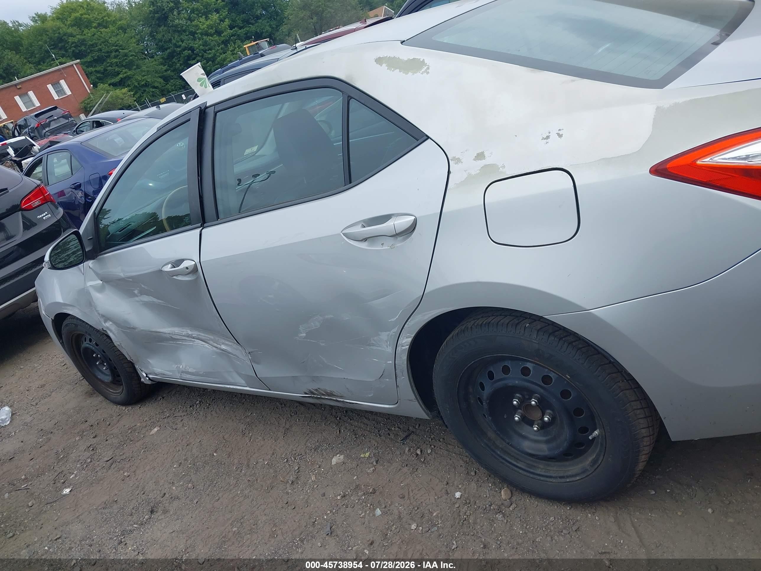 2014 Toyota Corolla S Silver vin: 2T1BURHE5EC152998