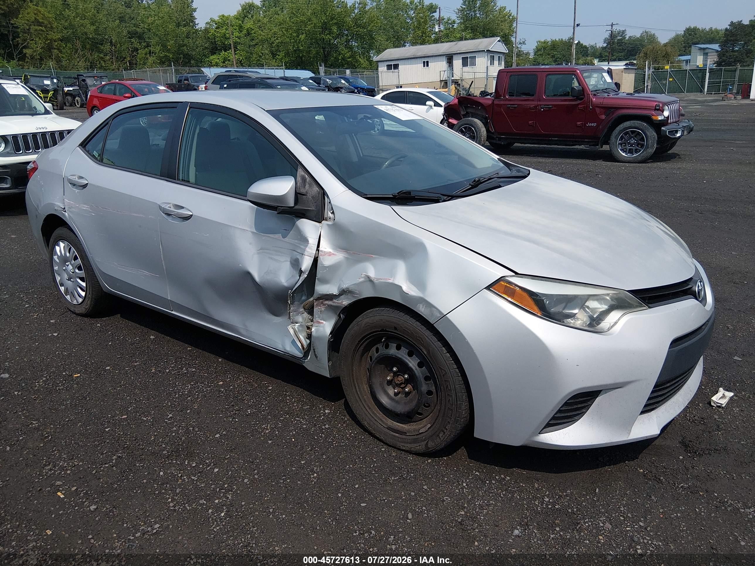 2014 Toyota Corolla Le Silver vin: 2T1BURHE5EC157764