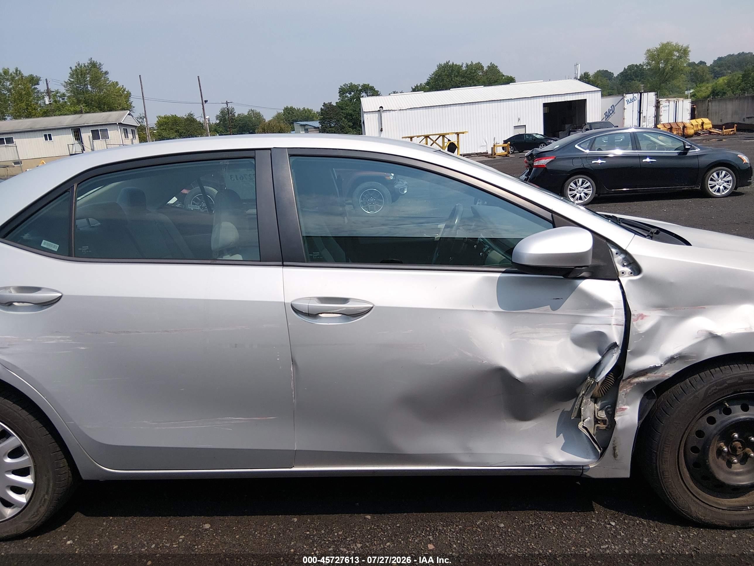 2014 Toyota Corolla Le Серебряный vin: 2T1BURHE5EC157764