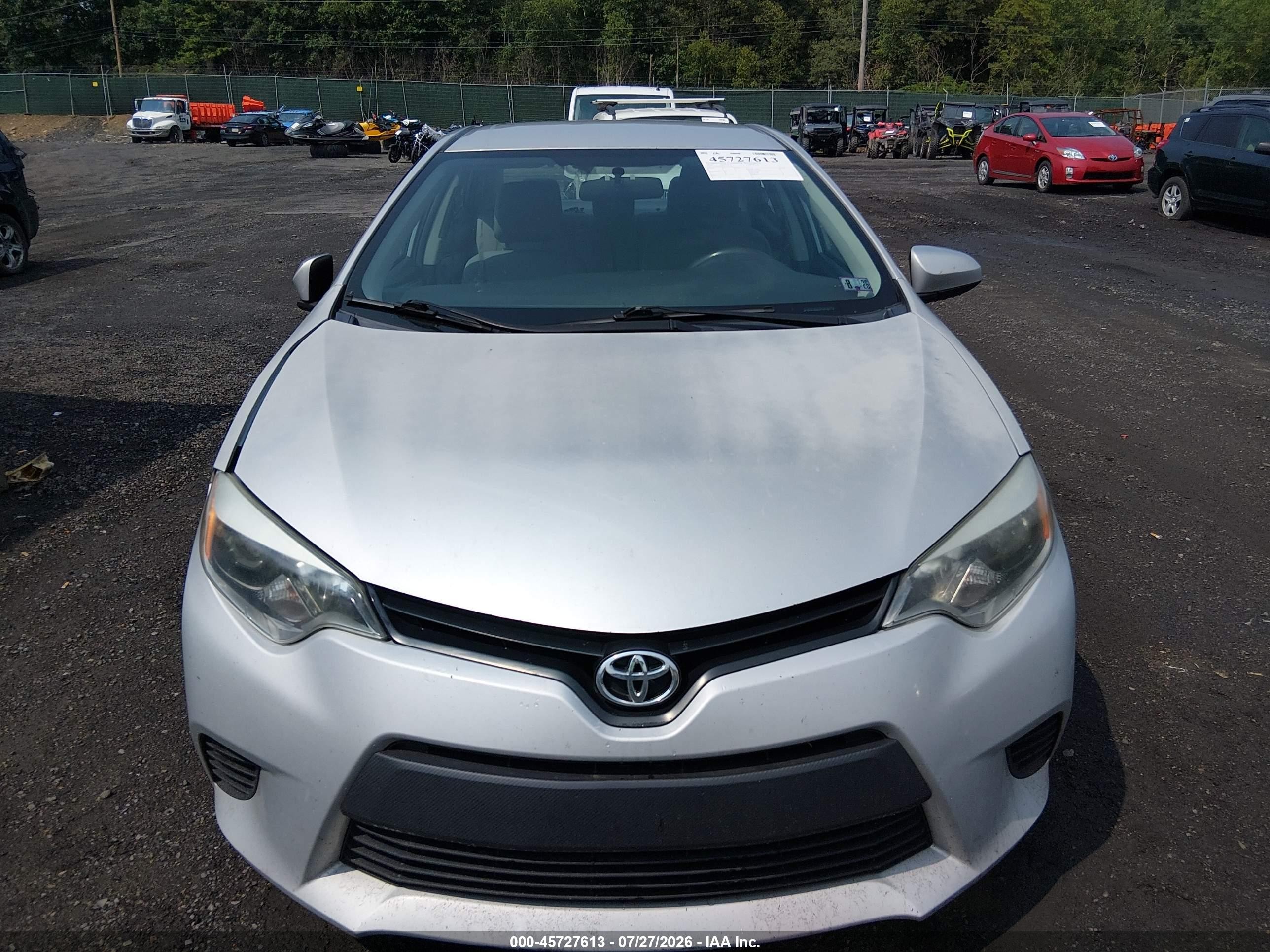 2014 Toyota Corolla Le Серебряный vin: 2T1BURHE5EC157764