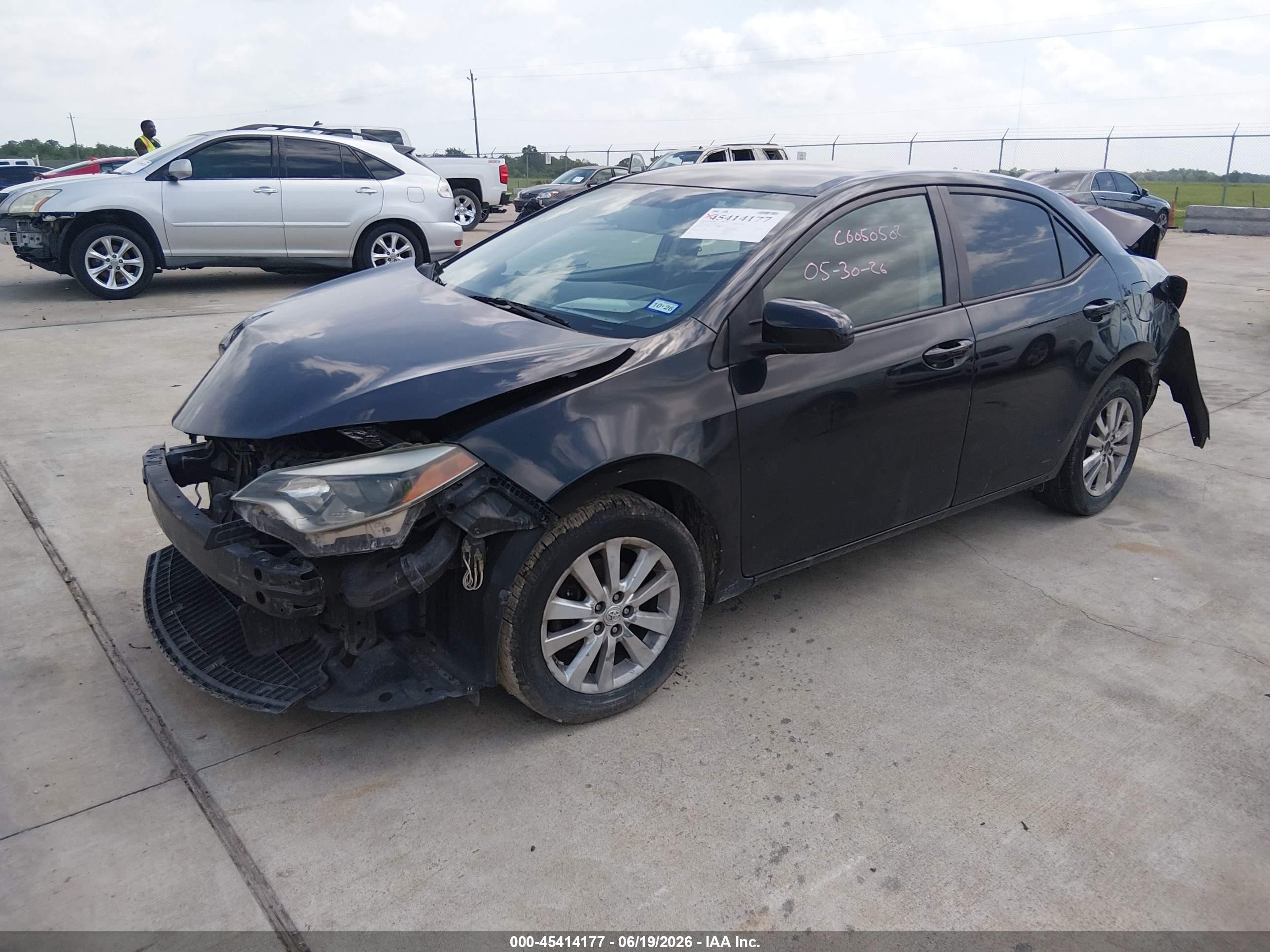 2014 Toyota Corolla Le Black vin: 2T1BURHE5EC158865