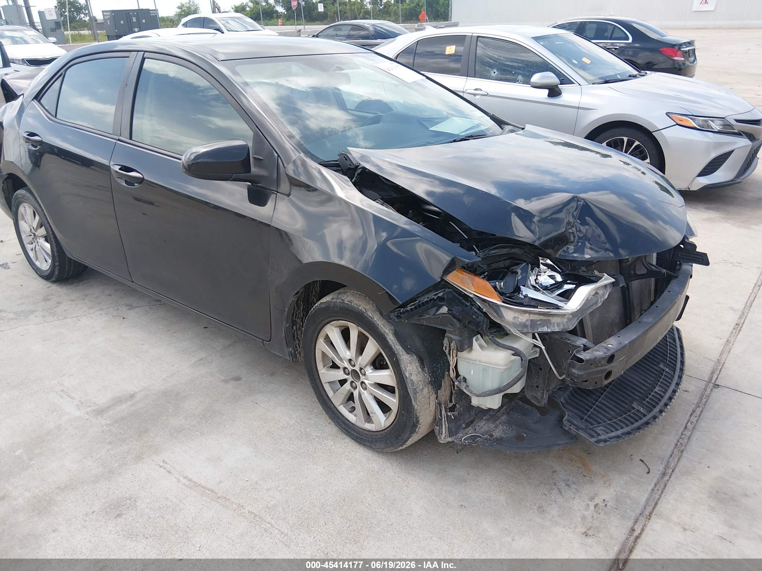2014 Toyota Corolla Le Black vin: 2T1BURHE5EC158865