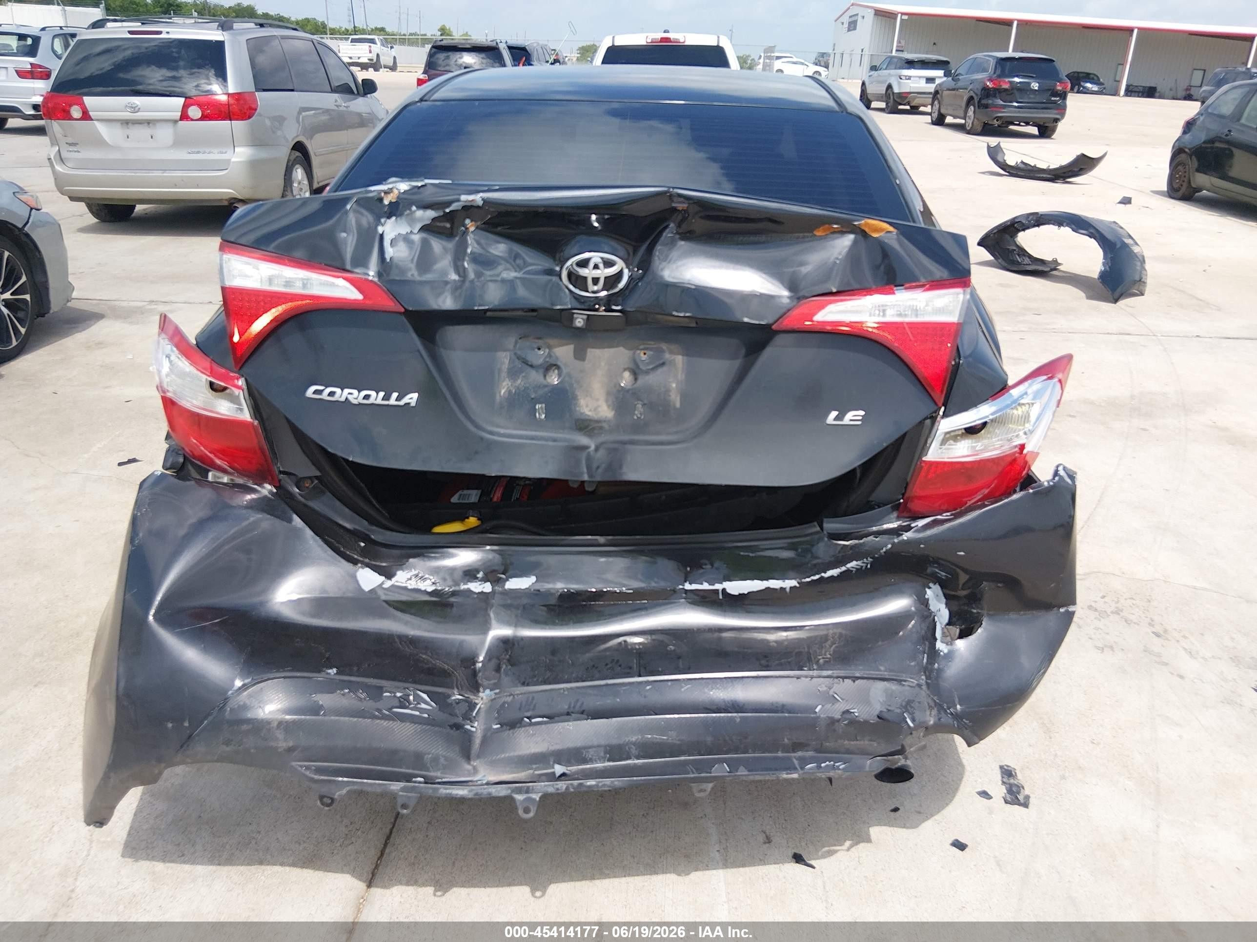 2014 Toyota Corolla Le Black vin: 2T1BURHE5EC158865
