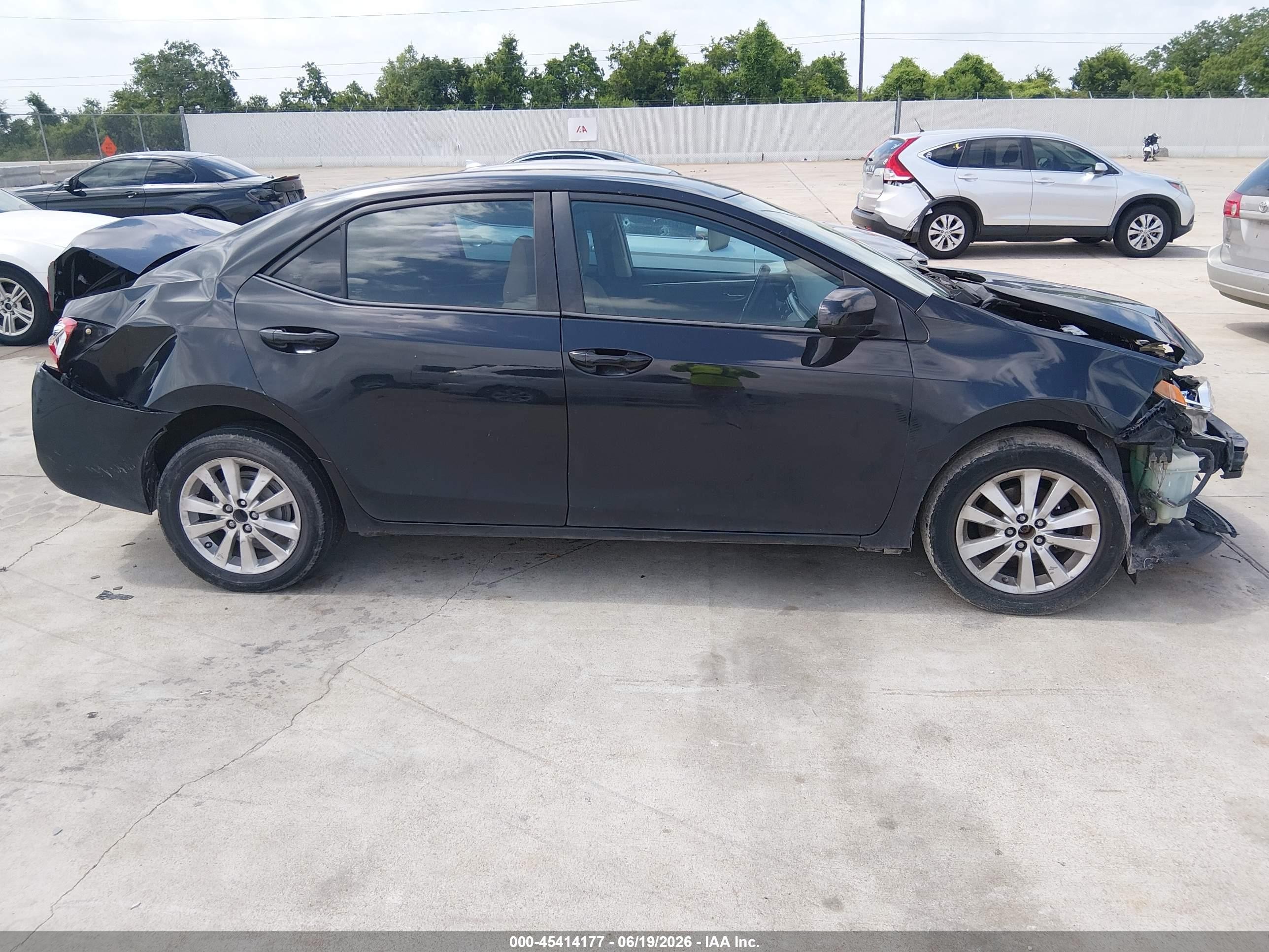 2014 Toyota Corolla Le Black vin: 2T1BURHE5EC158865