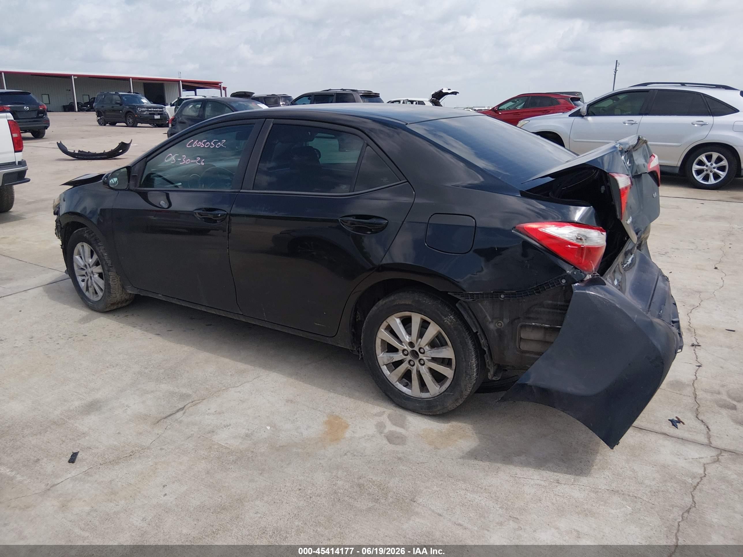 2014 Toyota Corolla Le Black vin: 2T1BURHE5EC158865