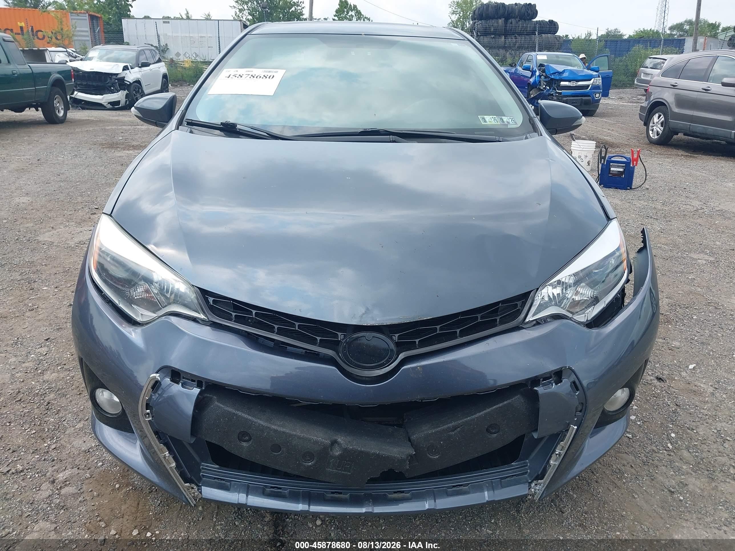 2014 Toyota Corolla S Premium Gray vin: 2T1BURHE5EC172748
