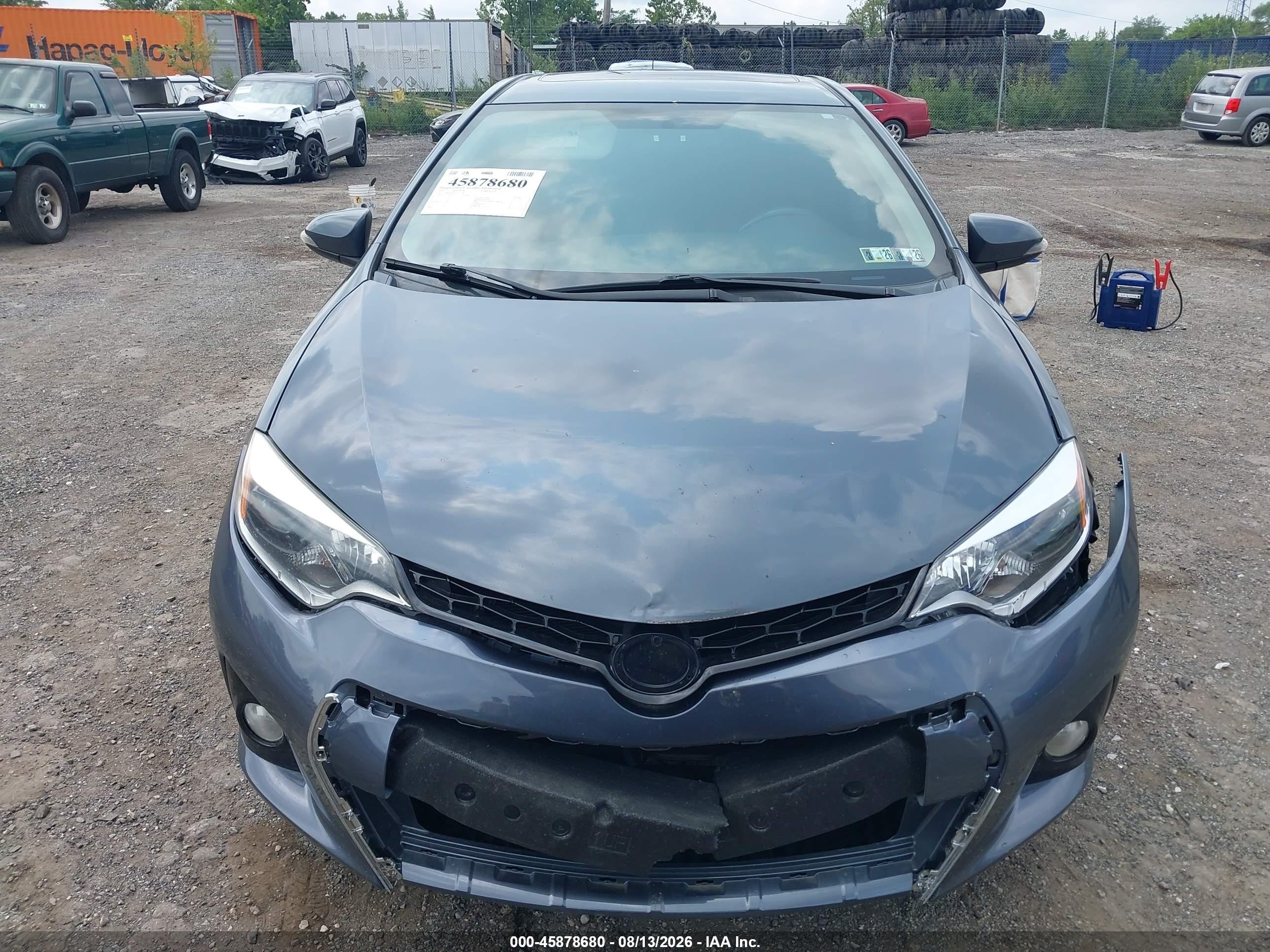 2014 Toyota Corolla S Premium Gray vin: 2T1BURHE5EC172748