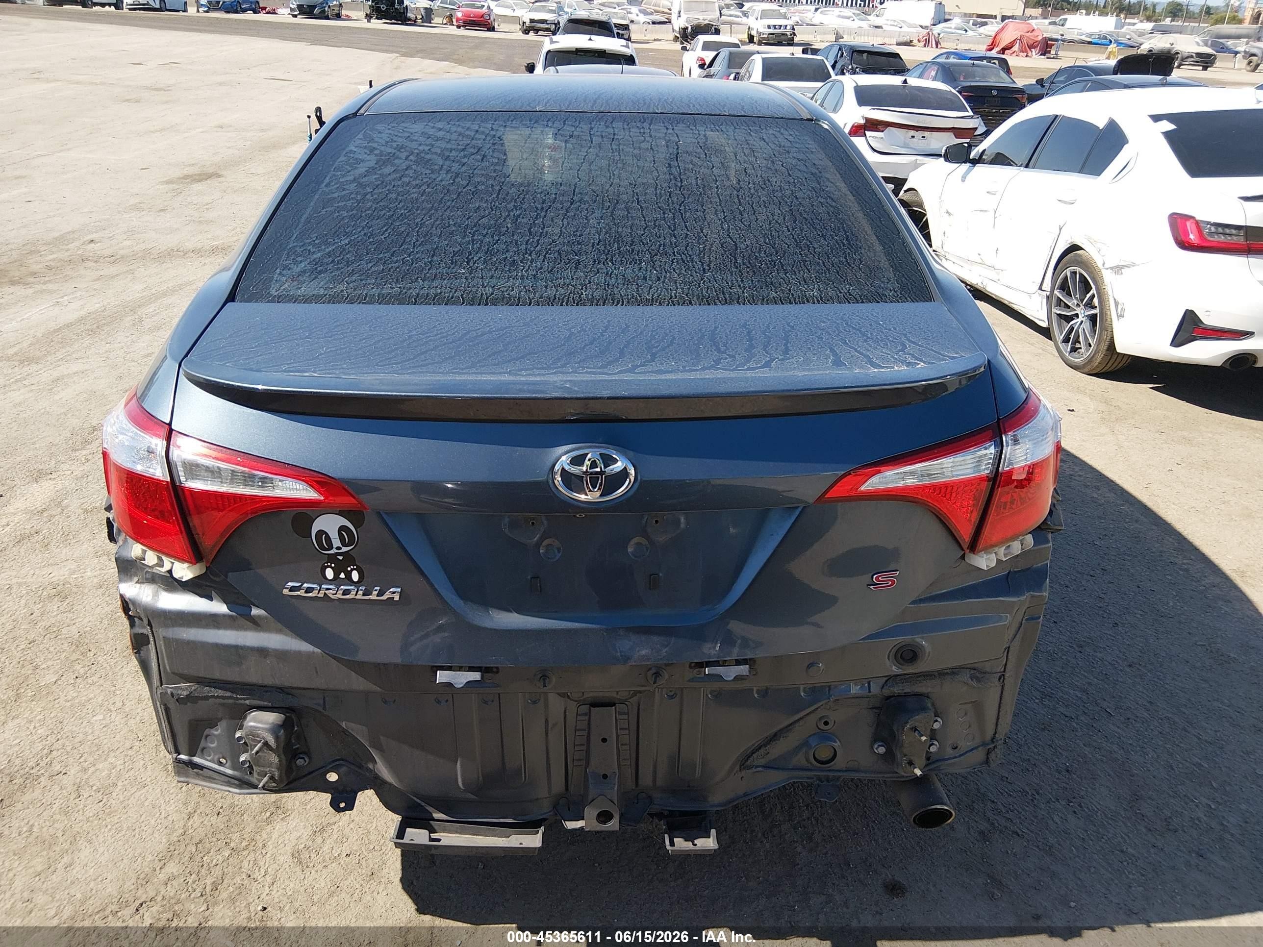 2014 Toyota Corolla S Plus Gray vin: 2T1BURHE5EC177223
