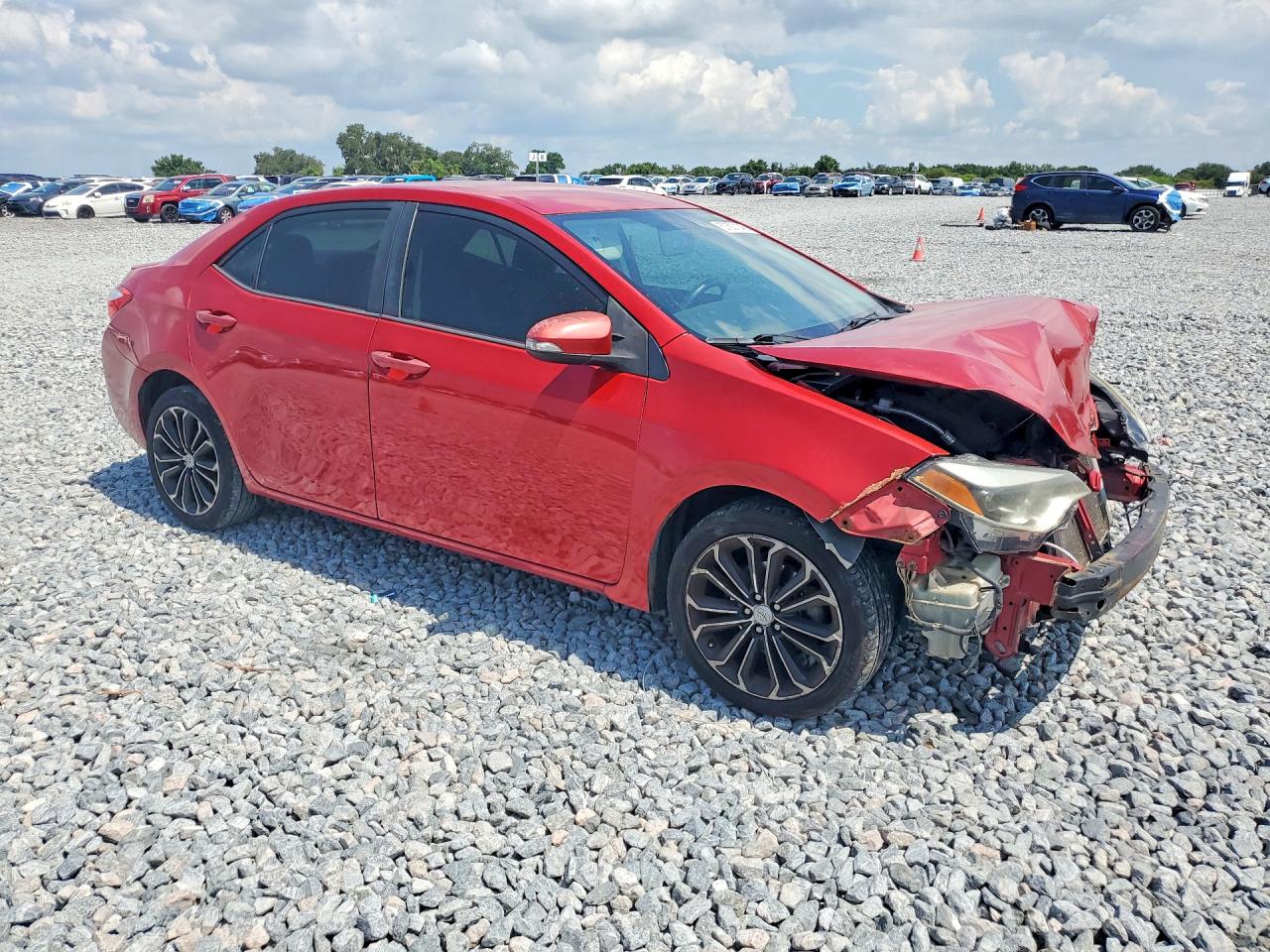 2014 Toyota Corolla S Plus Red vin: 2T1BURHE5EC177464