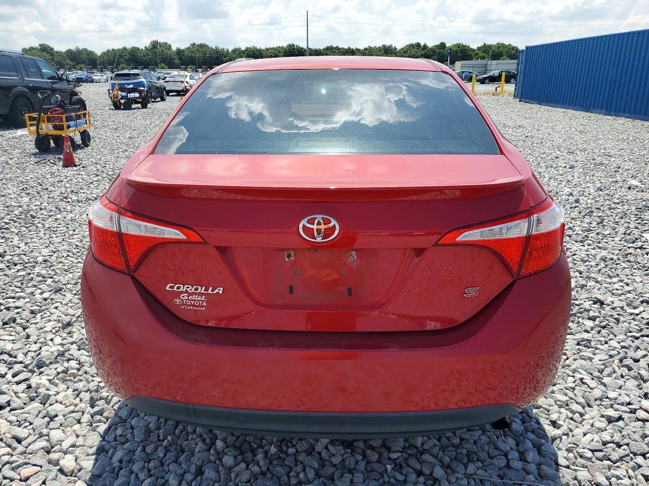 2014 Toyota Corolla S Plus Red vin: 2T1BURHE5EC177464
