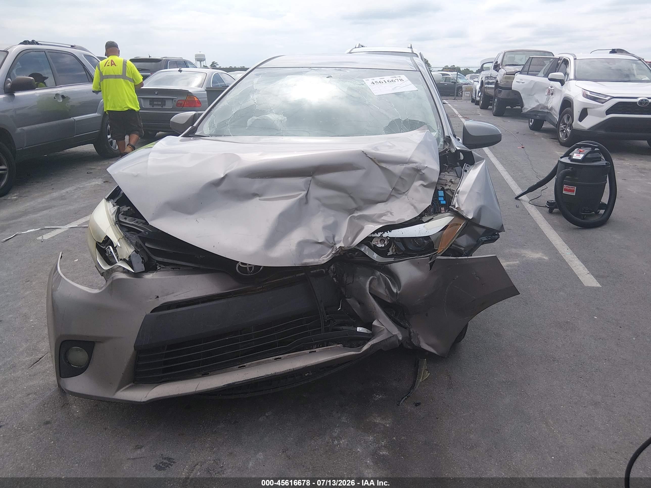 2014 Toyota Corolla Le Plus Gray vin: 2T1BURHE5EC182051