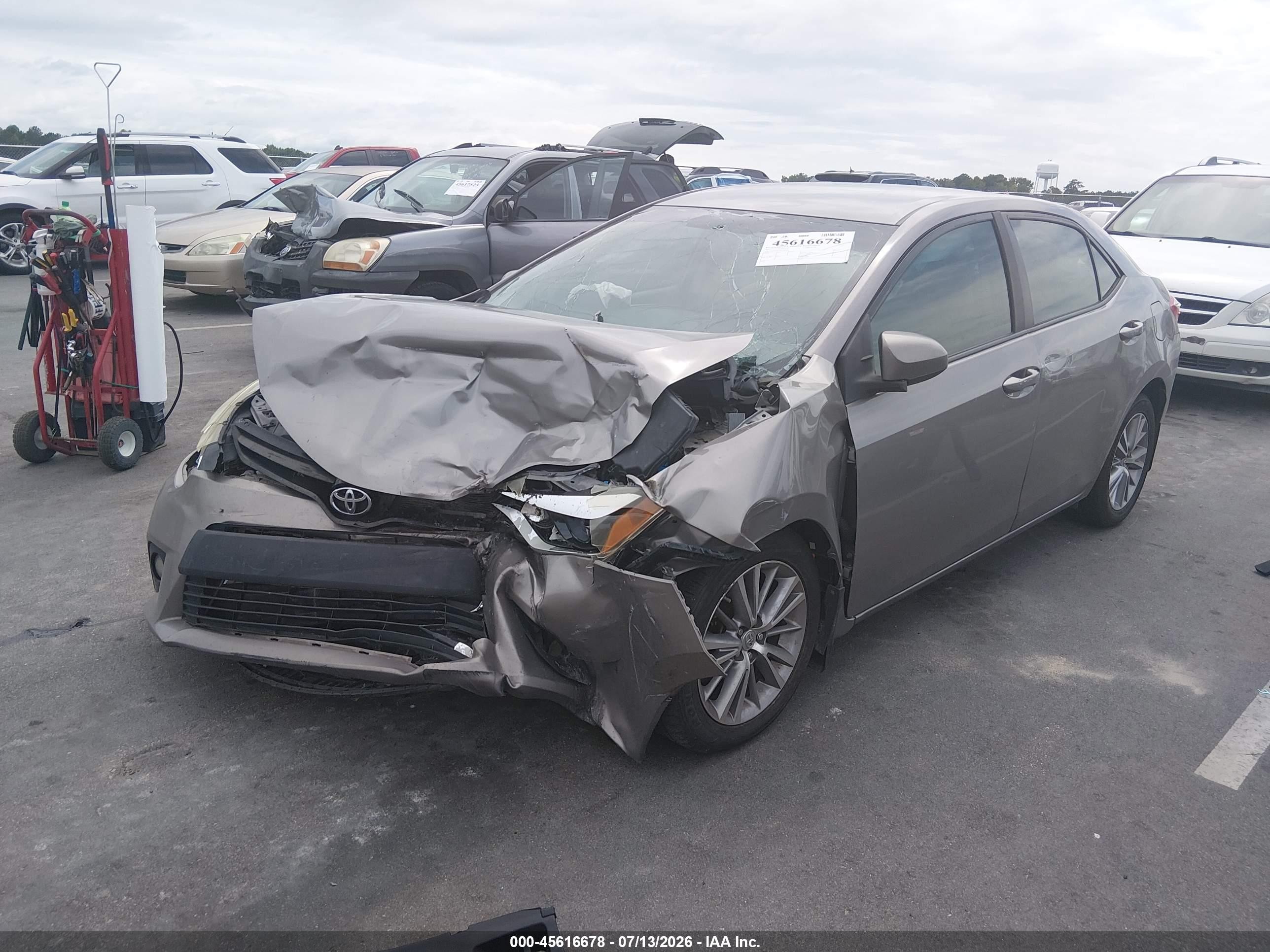 2014 Toyota Corolla Le Plus Gray vin: 2T1BURHE5EC182051