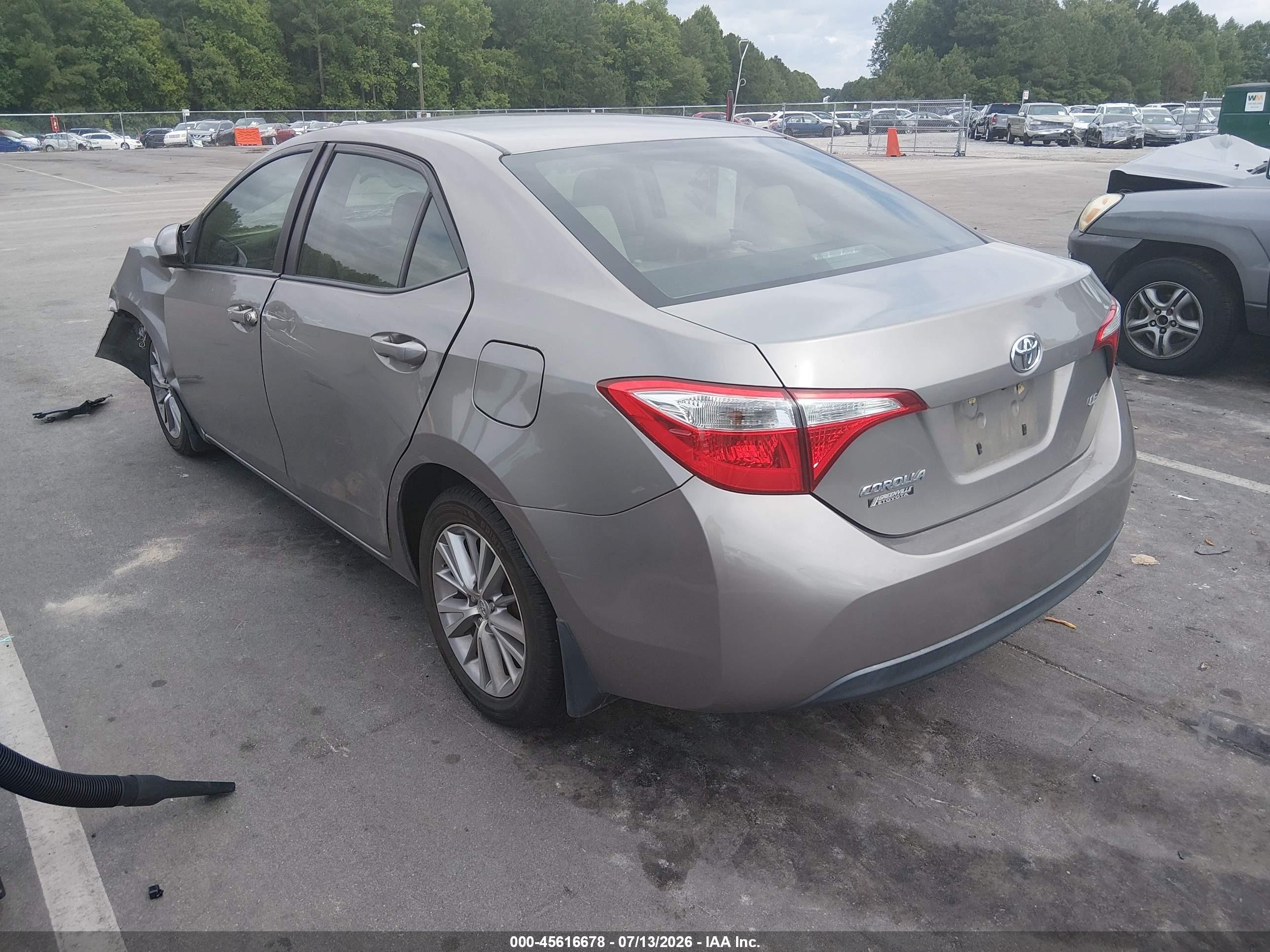 2014 Toyota Corolla Le Plus Gray vin: 2T1BURHE5EC182051