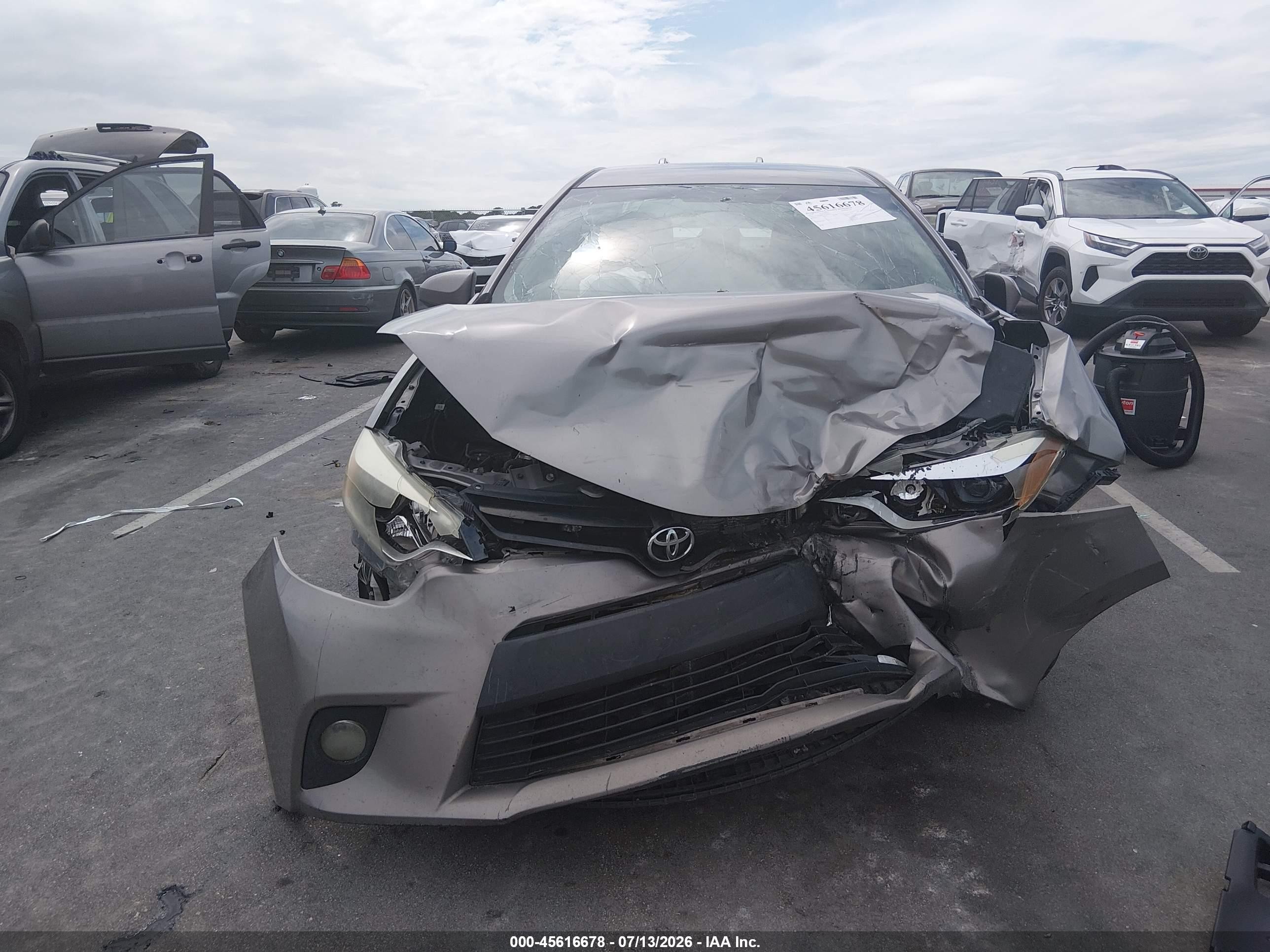 2014 Toyota Corolla Le Plus Gray vin: 2T1BURHE5EC182051