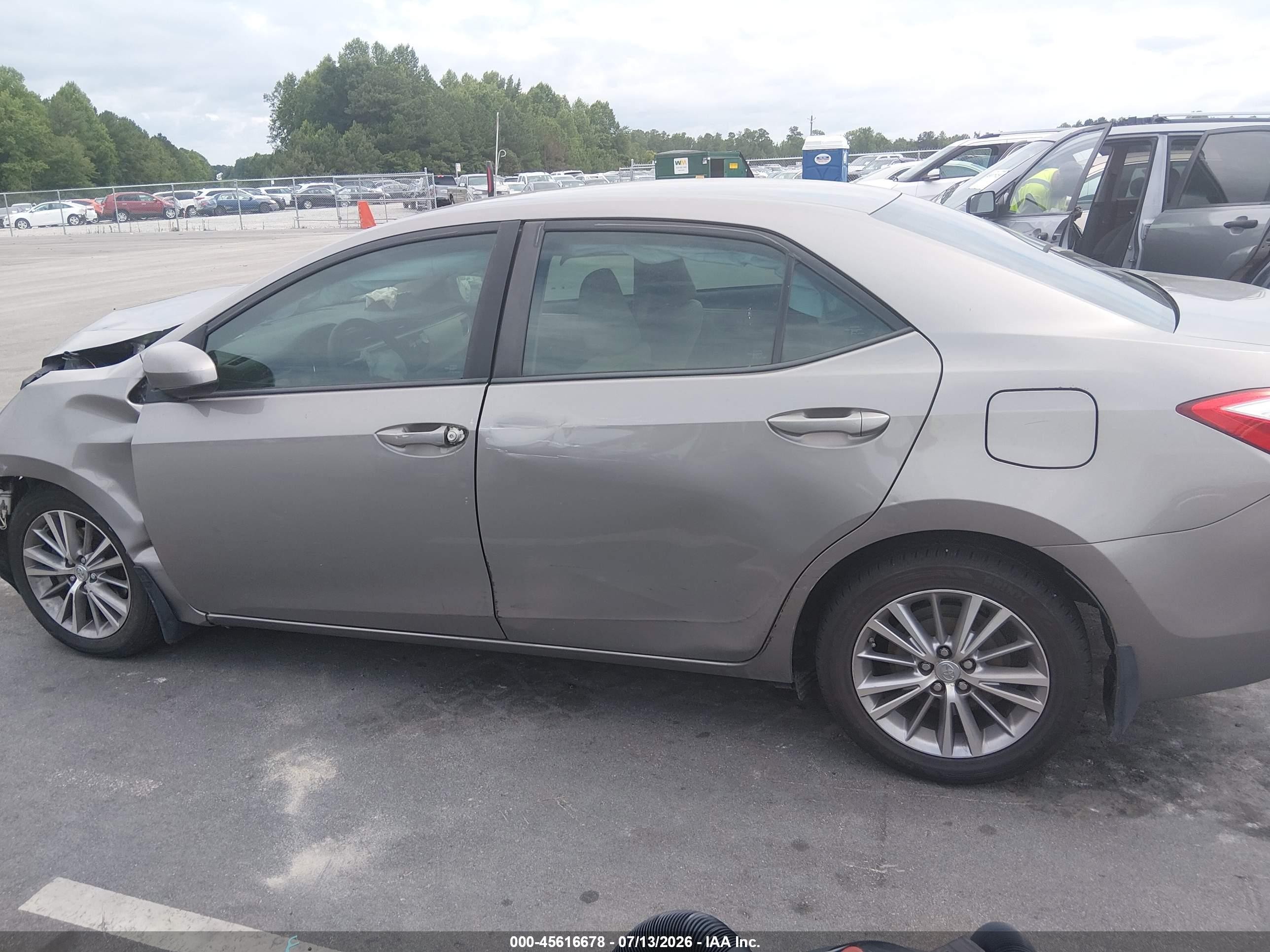 2014 Toyota Corolla Le Plus Gray vin: 2T1BURHE5EC182051