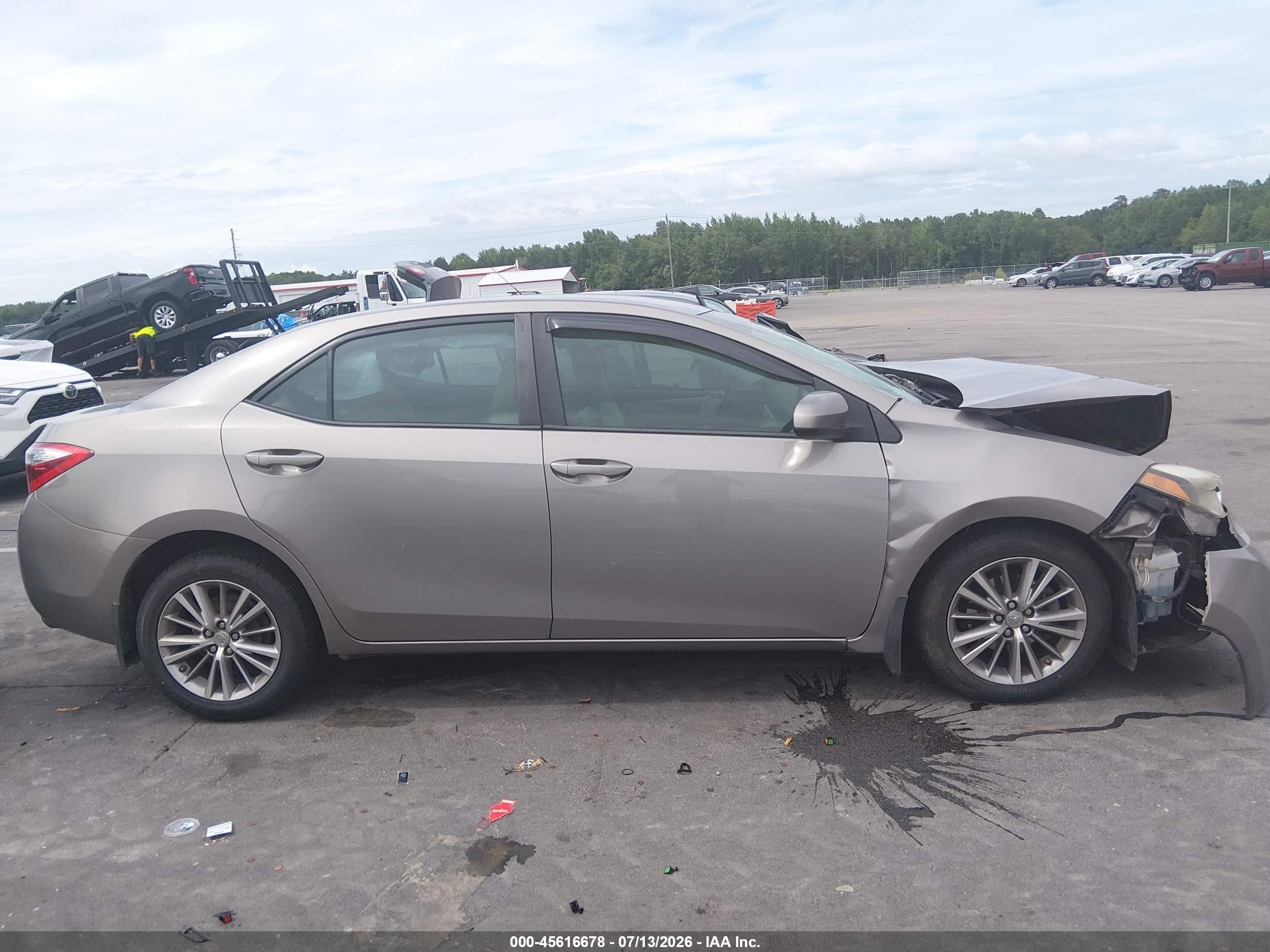 2014 Toyota Corolla Le Plus Gray vin: 2T1BURHE5EC182051