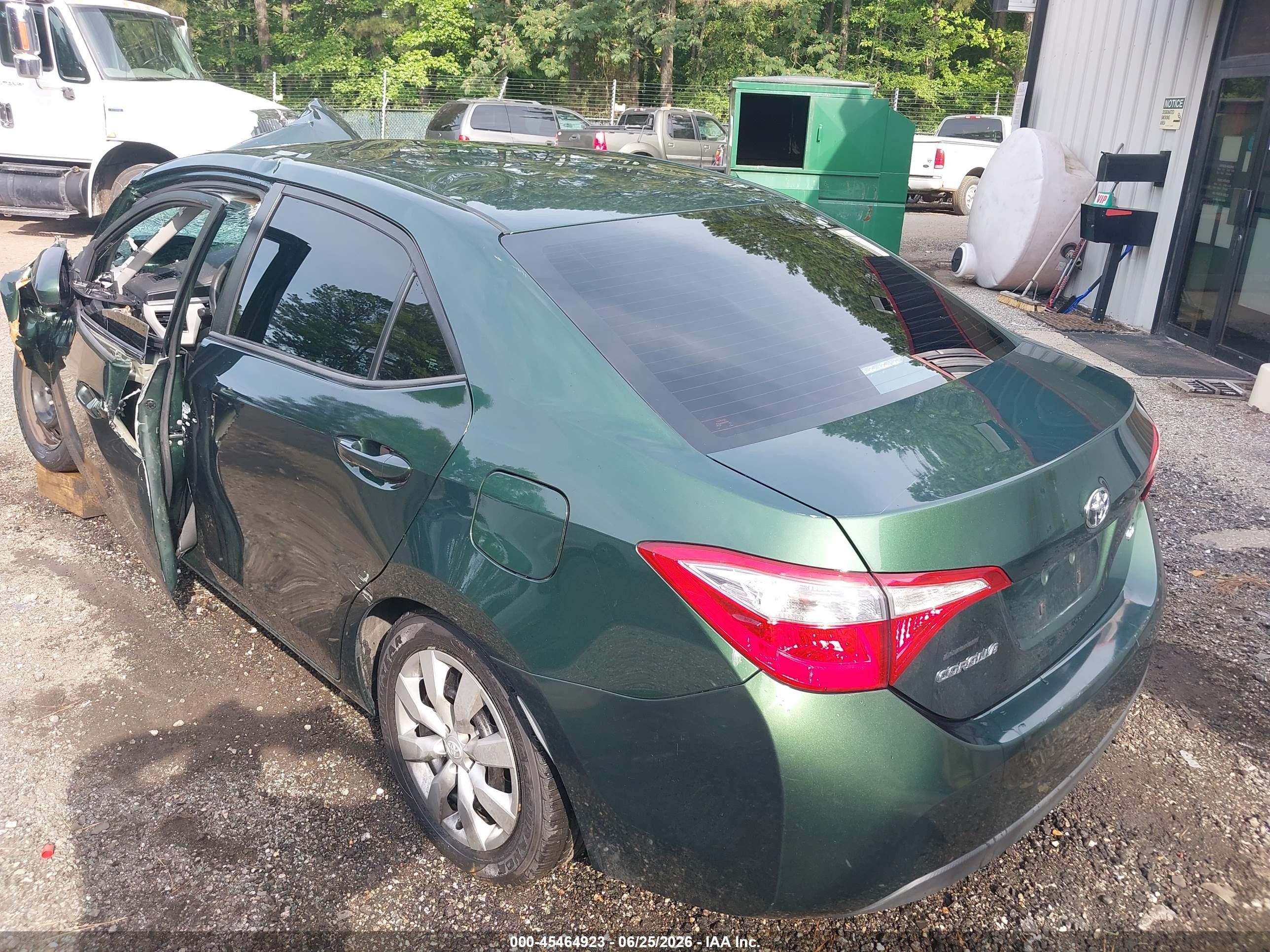 2014 Toyota Corolla Le Green vin: 2T1BURHE5EC182700