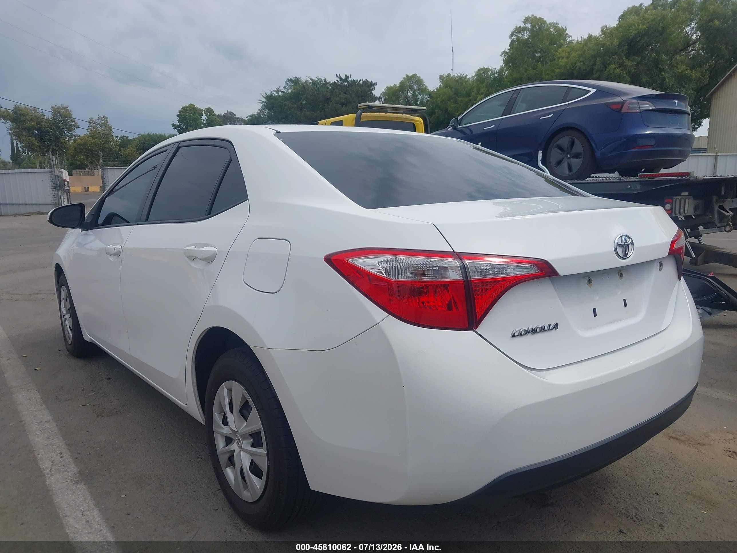 2014 Toyota Corolla L Белый vin: 2T1BURHE5EC185340