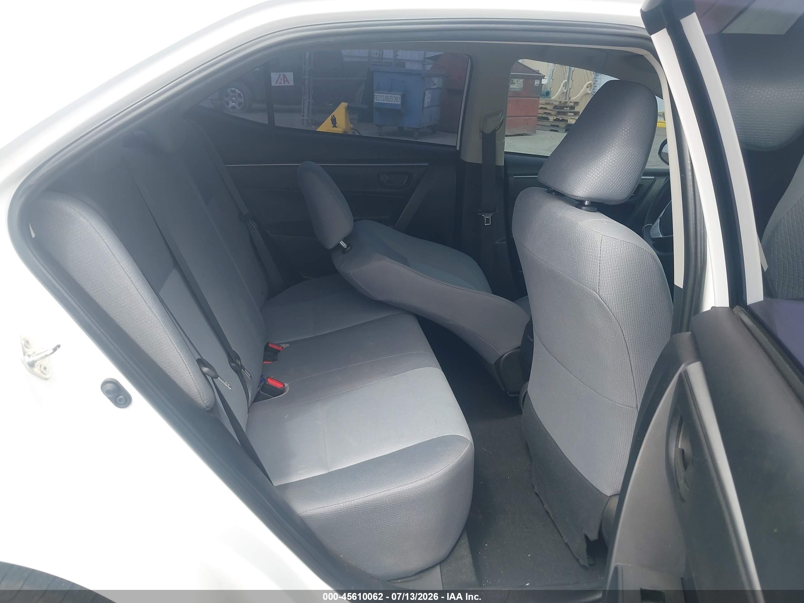2014 Toyota Corolla L Белый vin: 2T1BURHE5EC185340