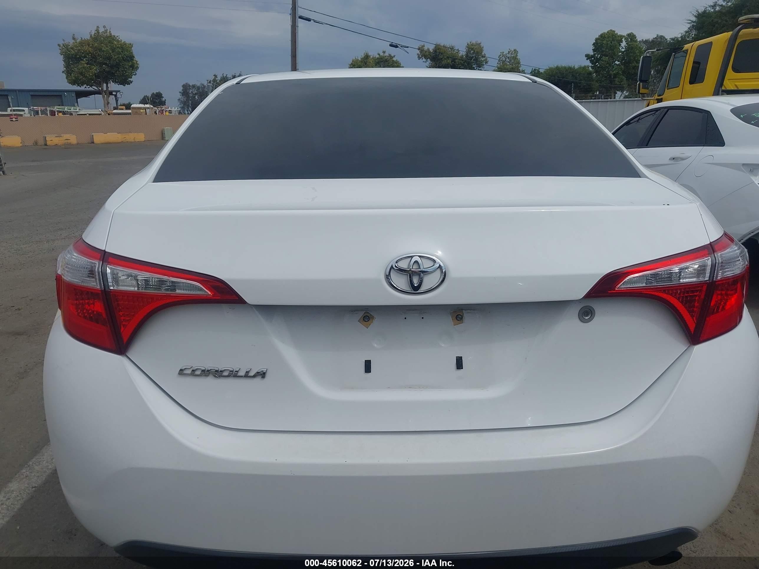 2014 Toyota Corolla L Белый vin: 2T1BURHE5EC185340