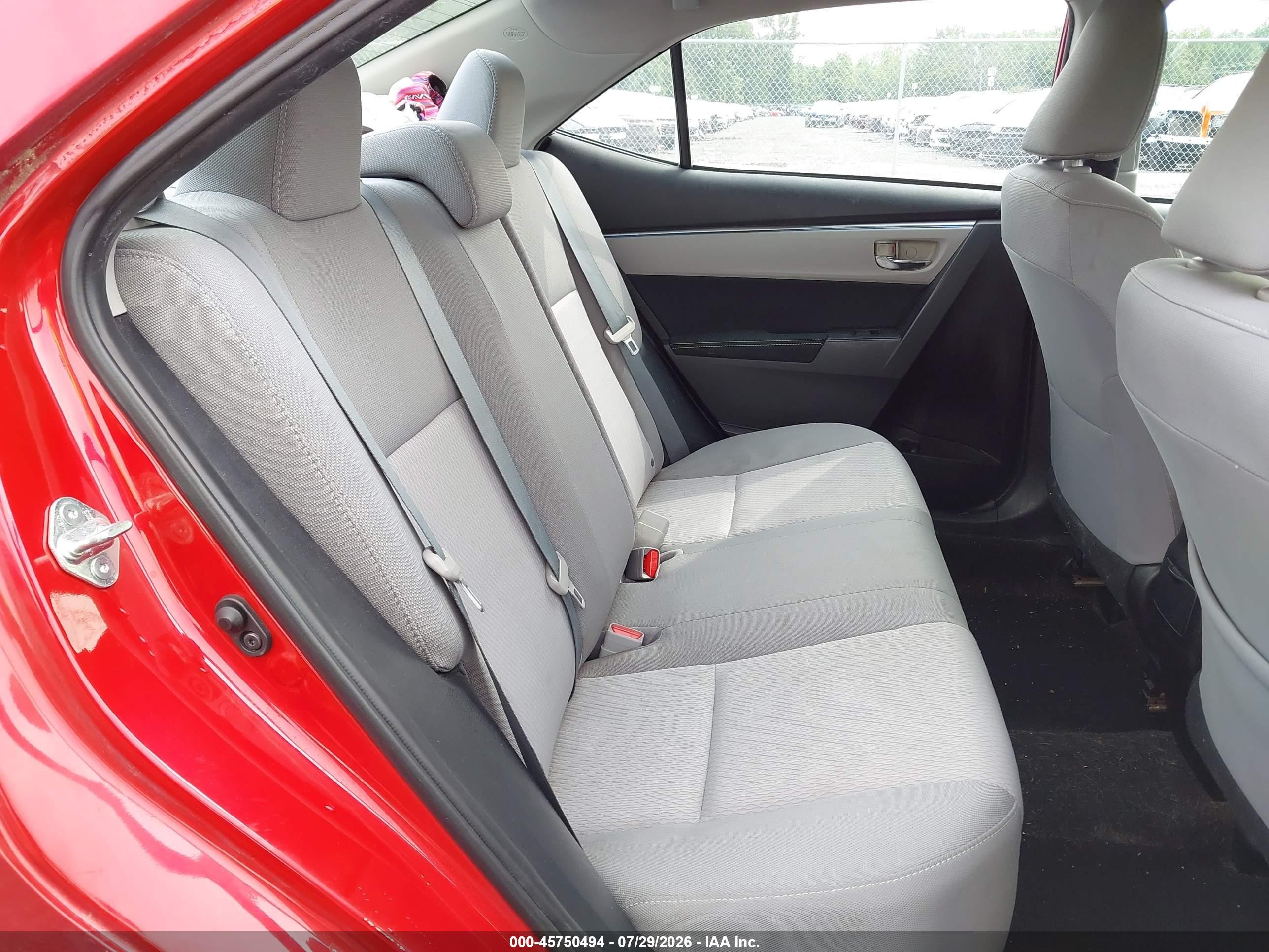2014 Toyota Corolla Le Красный vin: 2T1BURHE5EC186567