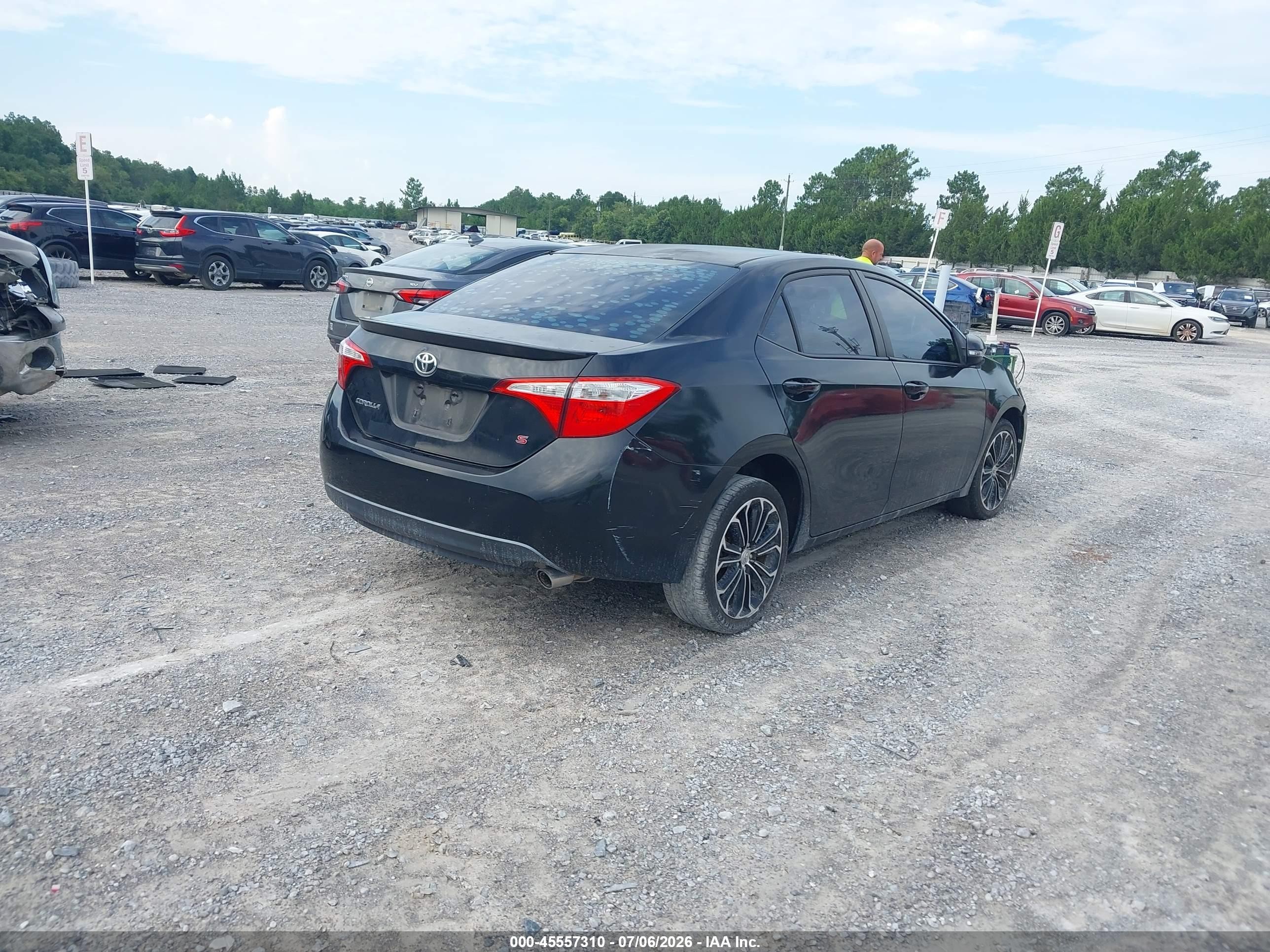 2014 Toyota Corolla S Plus Black vin: 2T1BURHE5EC203318