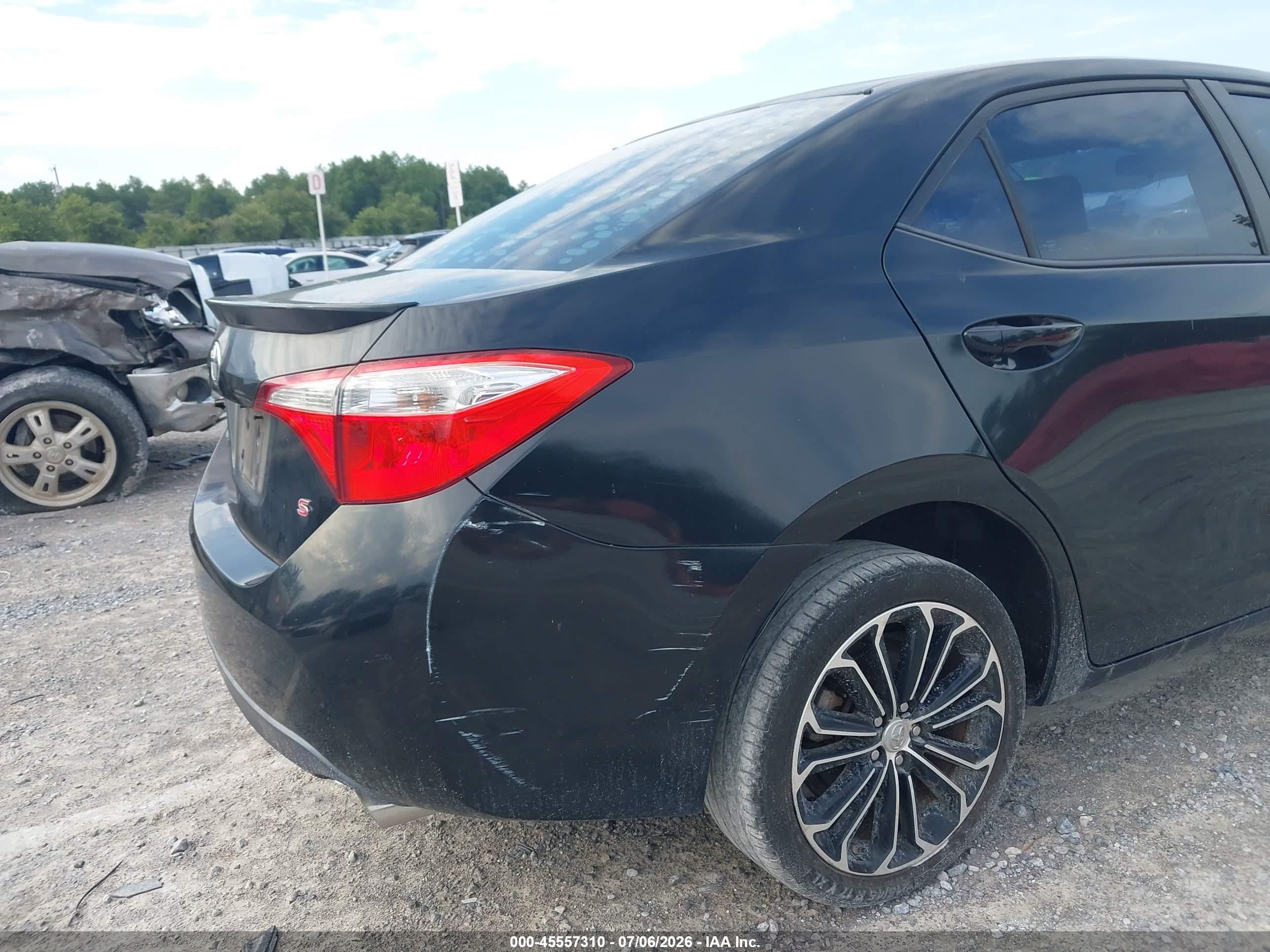 2014 Toyota Corolla S Plus Black vin: 2T1BURHE5EC203318