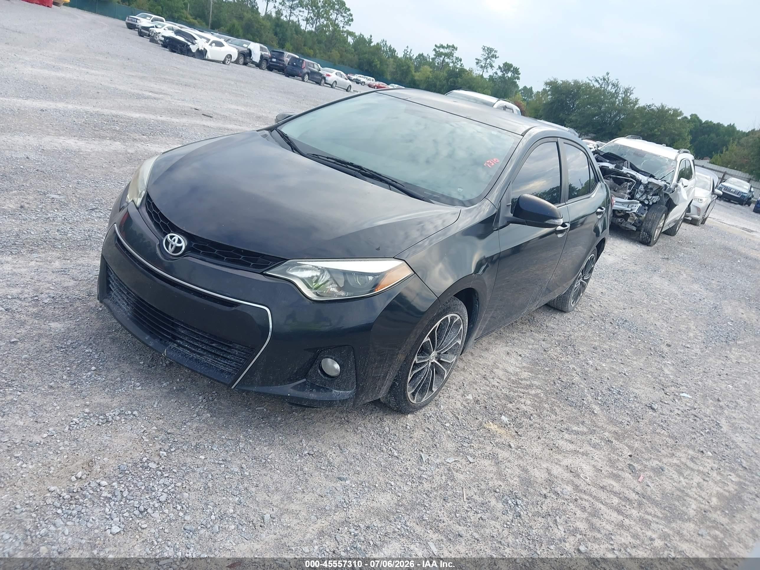 2014 Toyota Corolla S Plus Black vin: 2T1BURHE5EC203318